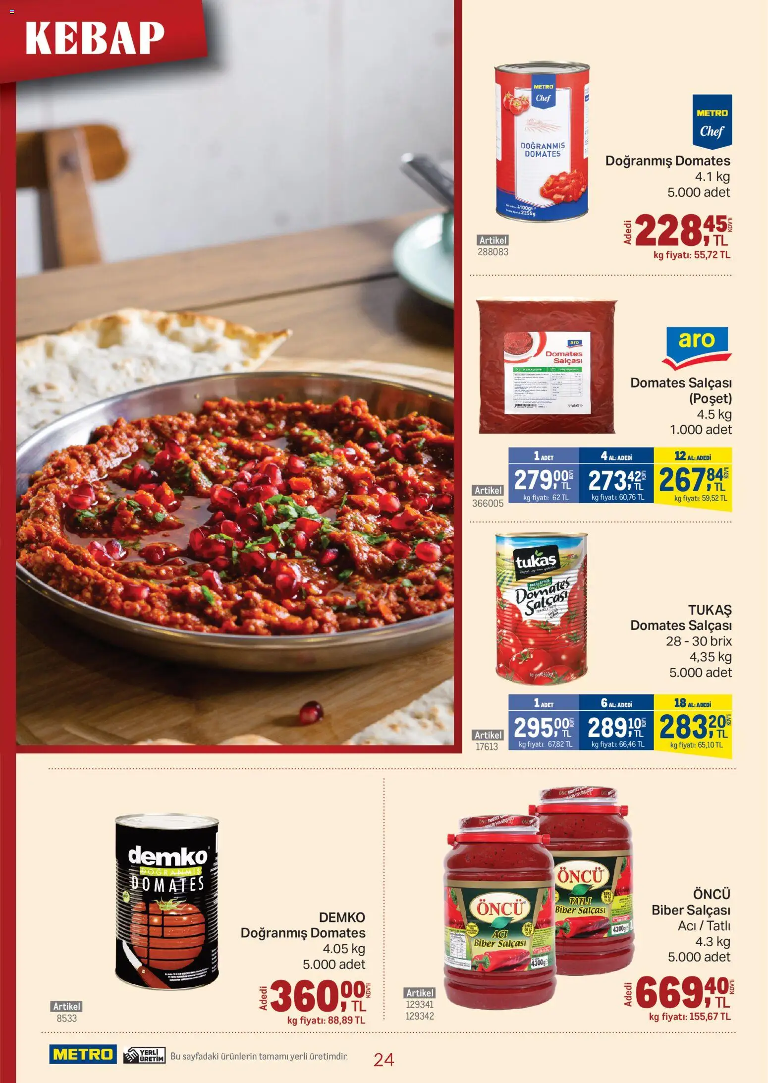 Metro - Kebap Restoranları - 04.02.2026 tarihinden itibaren geçerlidir | Sayfa: 24