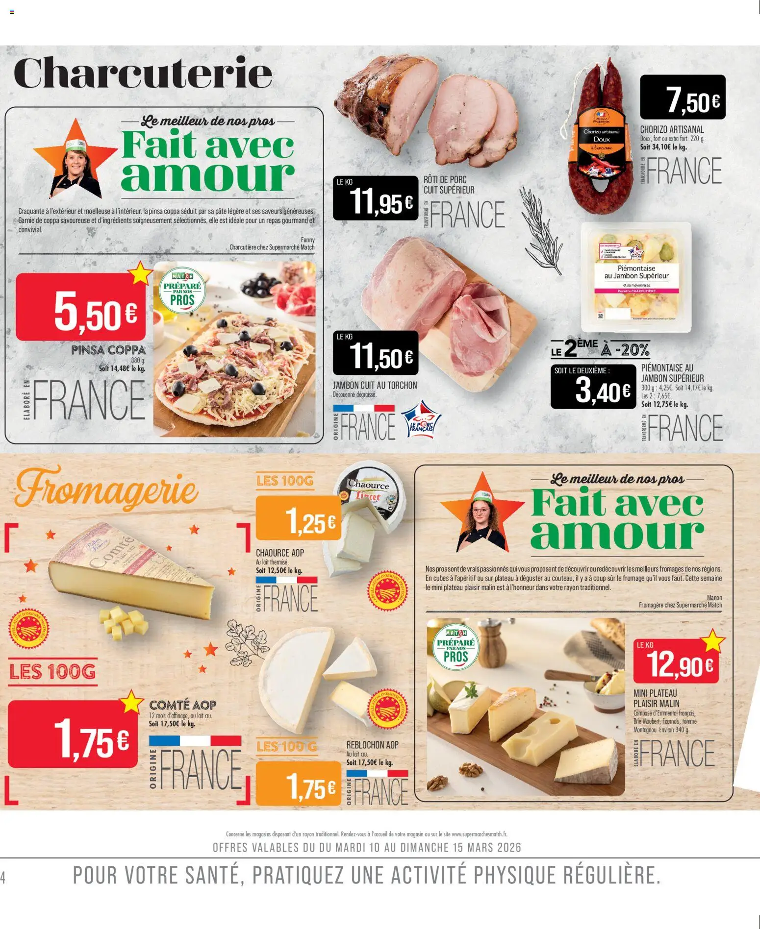 {H1} | Page: 6 | Produits: Chorizo, Reblochon, Plateau, Porc
