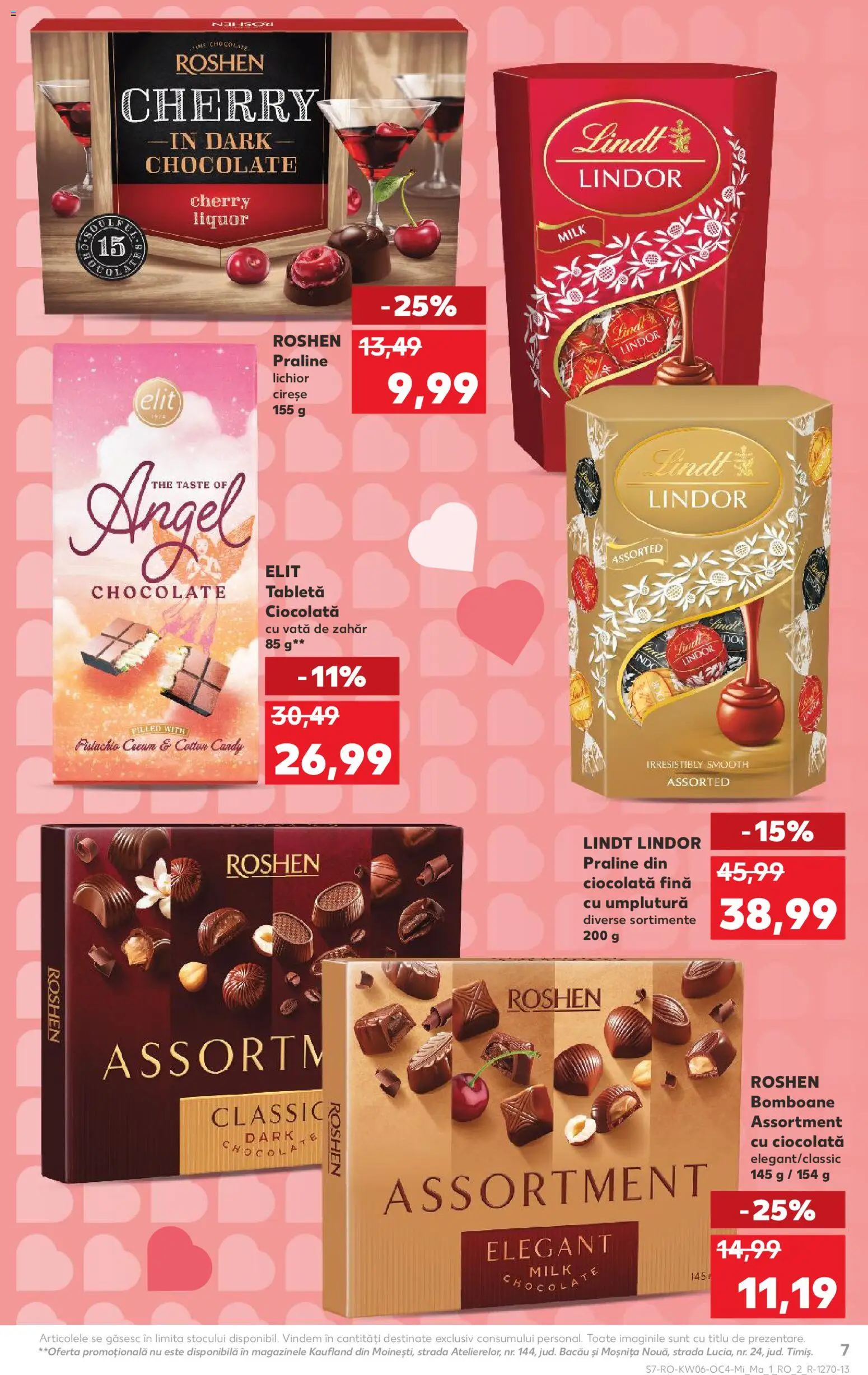 Noul catalog Kaufland – valabil de la 04.02.2026 | Pagină: 7 | Produse: Tabletă, Praline, Ciocolată, Cireșe