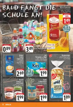 Edeka Prospekt 	 - gültig ab dem 18.08.2025 | Seite: 12 | Produkte: Butter, Saft, Kruger cappuccino, Zentis nusspli