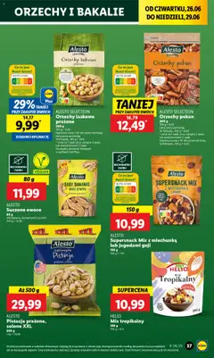 Lidl Gazetka od 26.06.2025 | Strona: 45 | Produkty: Miechunka, Orzechy laskowe prażone, Kiwi, Orzechy