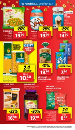 Lidl leták od 28.07.2025 | Strana: 14 | Produkty: Iced coffee, Chléb, Ice coffee, Těsto