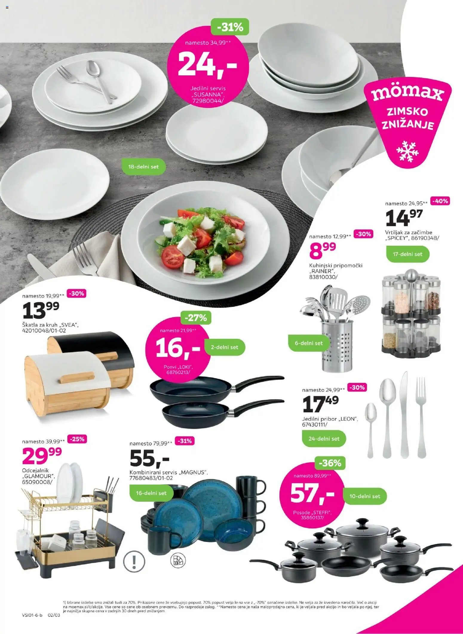 Novi Mömax katalog ponudbe – veljaven od 31.12.2025 | Stran: 2 | Izdelki: Pribor, Skatla, Kruh, Zacimbe