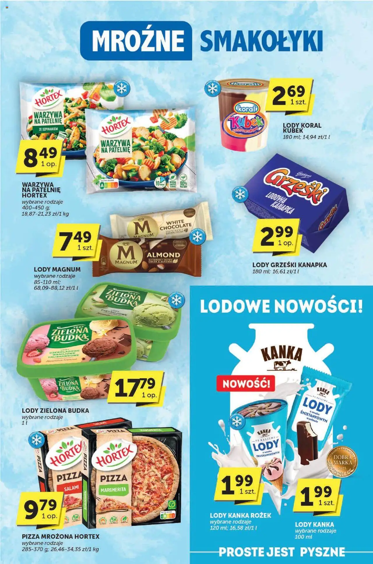 Groszek Gazetka - Katalog od 21.08.2025 | Strona: 9 | Produkty: Patelnie, Lody koral, Salami, Lody Magnum