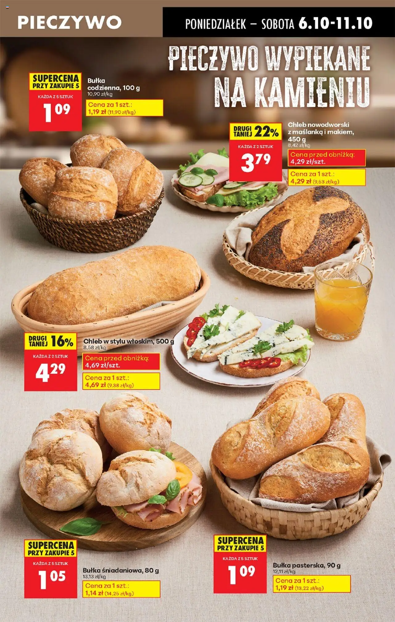Biedronka gazetka od 06.10.2025 | Strona: 29 | Produkty: Pieczywo, Maślanka, Bułka, Chleb