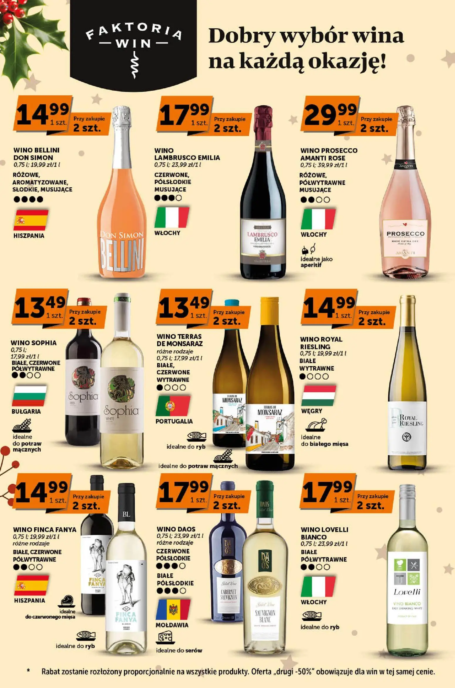Groszek Gazetka - Faktoria win od 11.12.2025 | Strona: 2 | Produkty: Riesling, Wino, Prosecco, Lambrusco