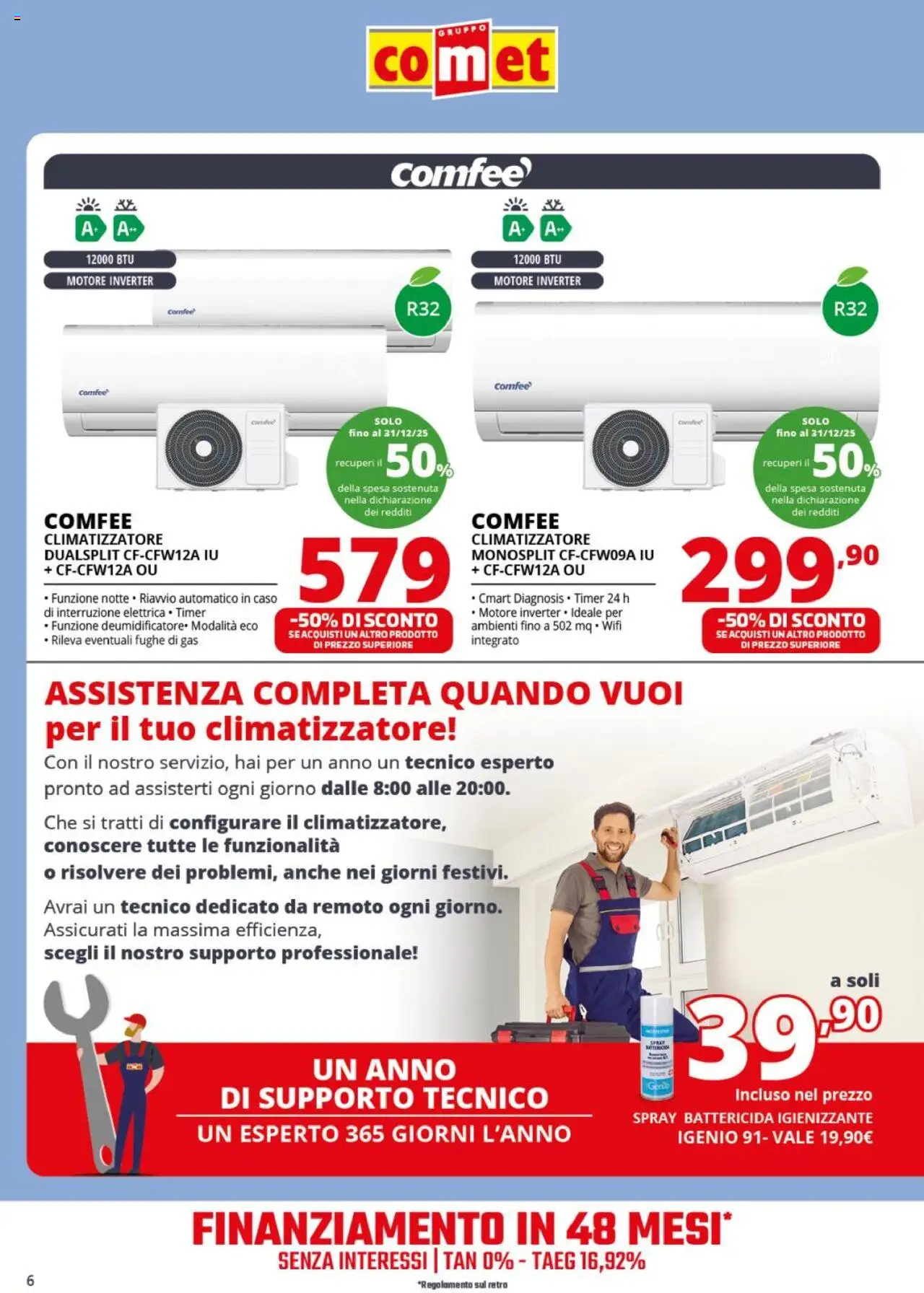 Volantino Comet del 26.09.2025 | Pagina: 6 | Prodotti: Climatizzatore
