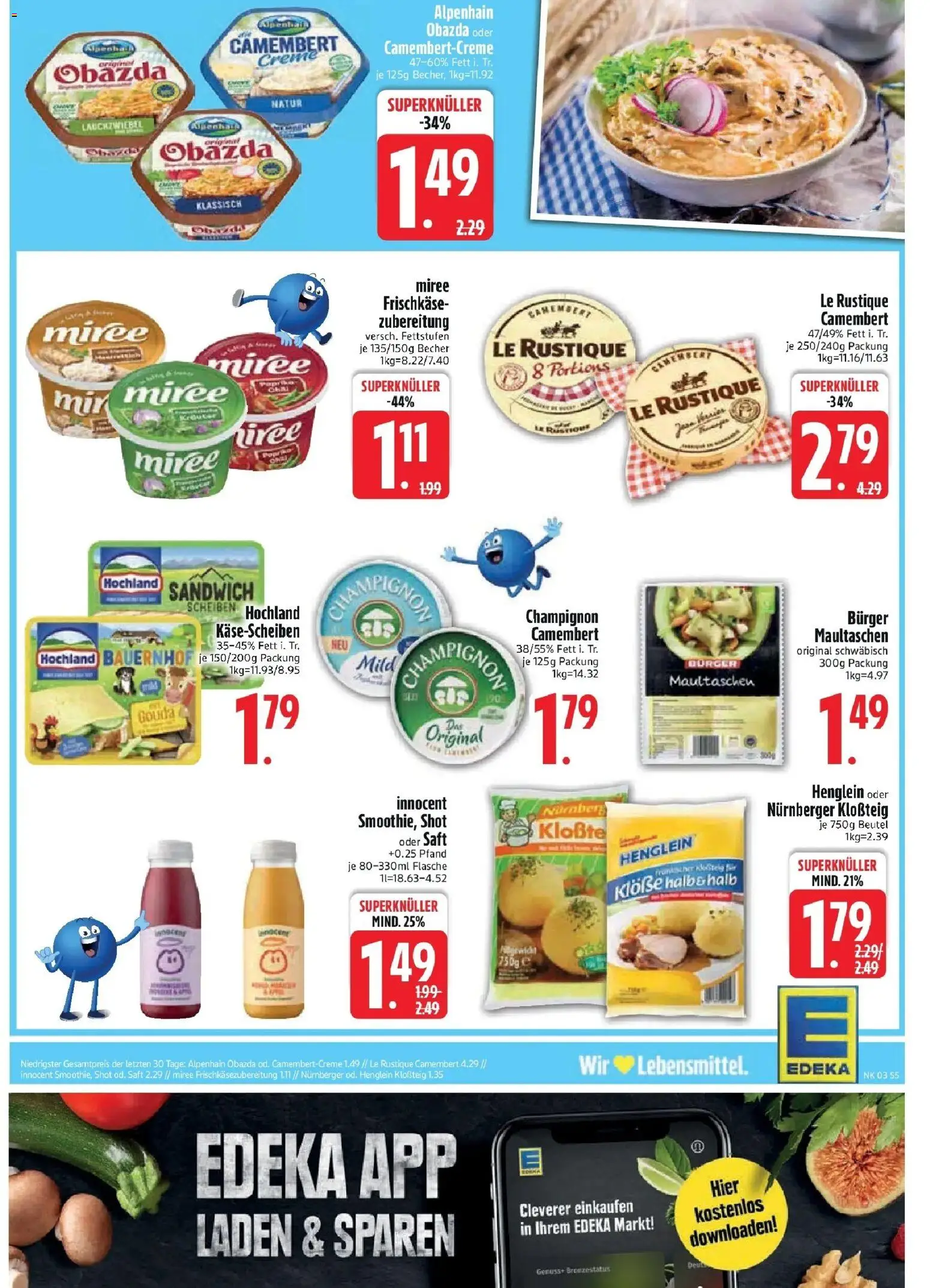 Edeka prospekt Altomünster	 – gültig ab 11.01.2026 | Seite: 7 | Produkte: Gouda, Saft, Maultaschen, Frischkase