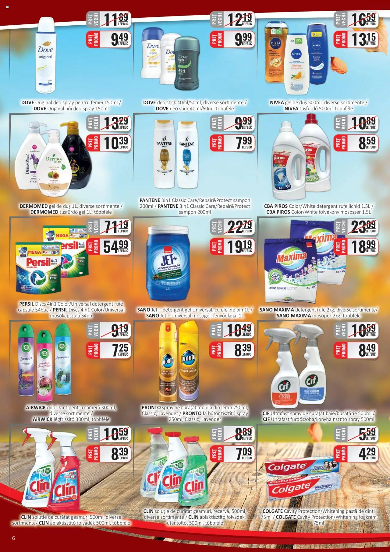 Noul catalog CBA – valabil de la 16.09.2025 | Pagină: 6 | Produse: Cameră, Șampon, Pastă de dinți, Detergent