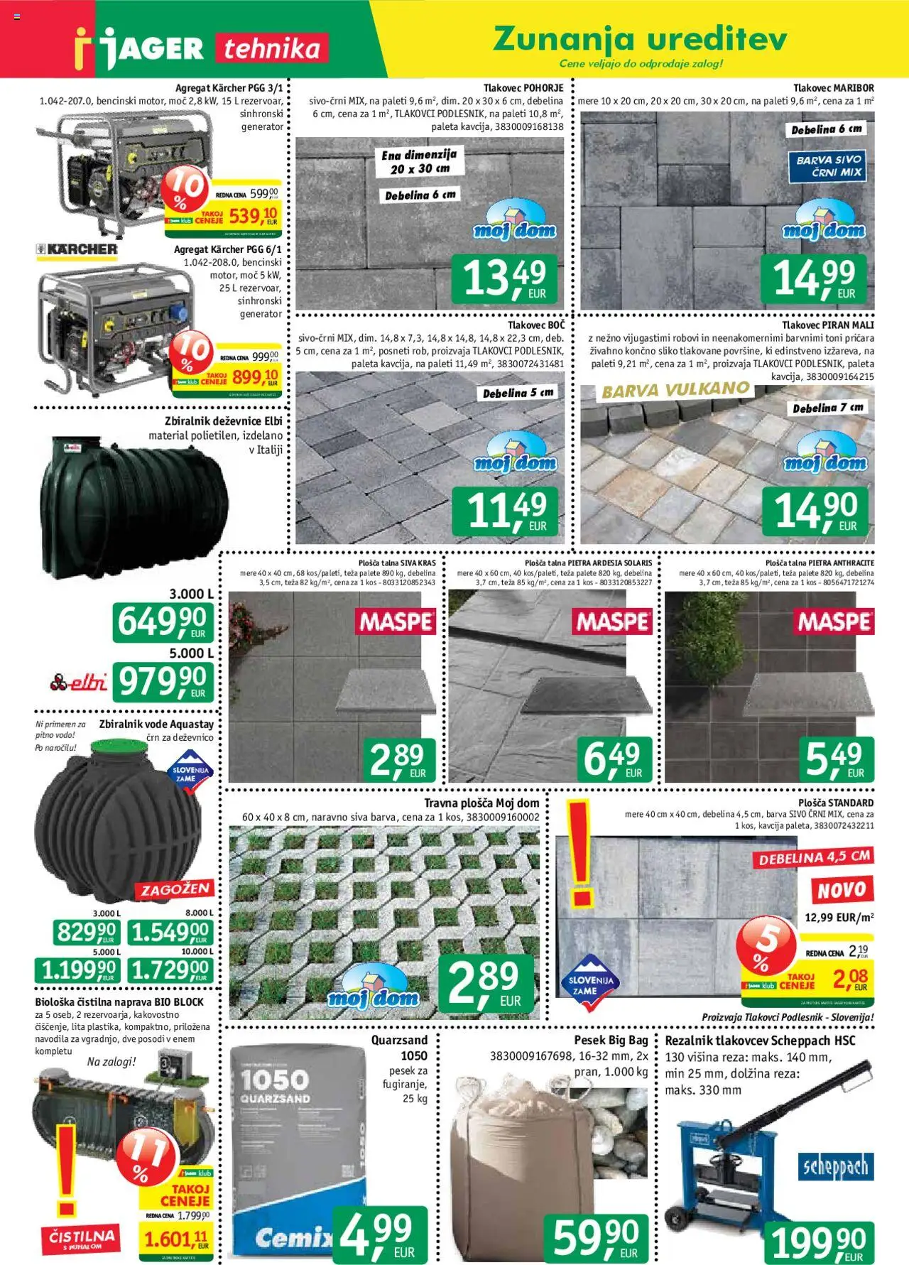 Jager katalog tehnika │ velja od 06.08.2025 | Stran: 8 | Izdelki: Rezalnik, Teza, Kos, Generator