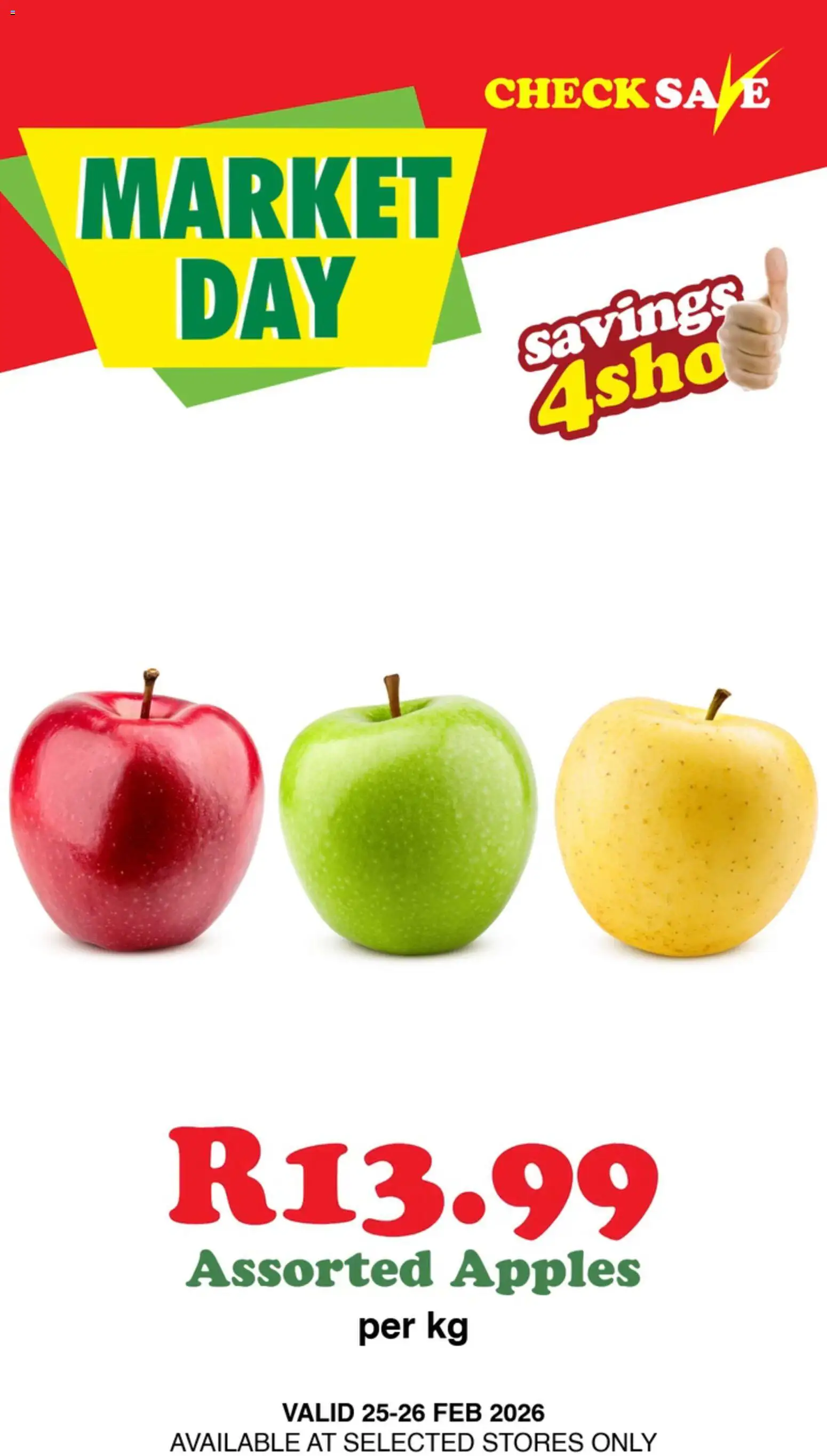 New Check Save catalogue – valid from 25.02.2026 | Page: 3 | Products: Apples