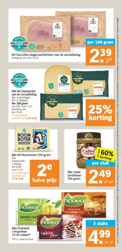 Alle Calvé pindakaas 350 gram, Calvé pindakaas - Voorbeeld van een folder van Albert Heijn, geldig van 12.01.2026 | Pagina: 19 | Producten: Thee, Kan, Room, Roomboter