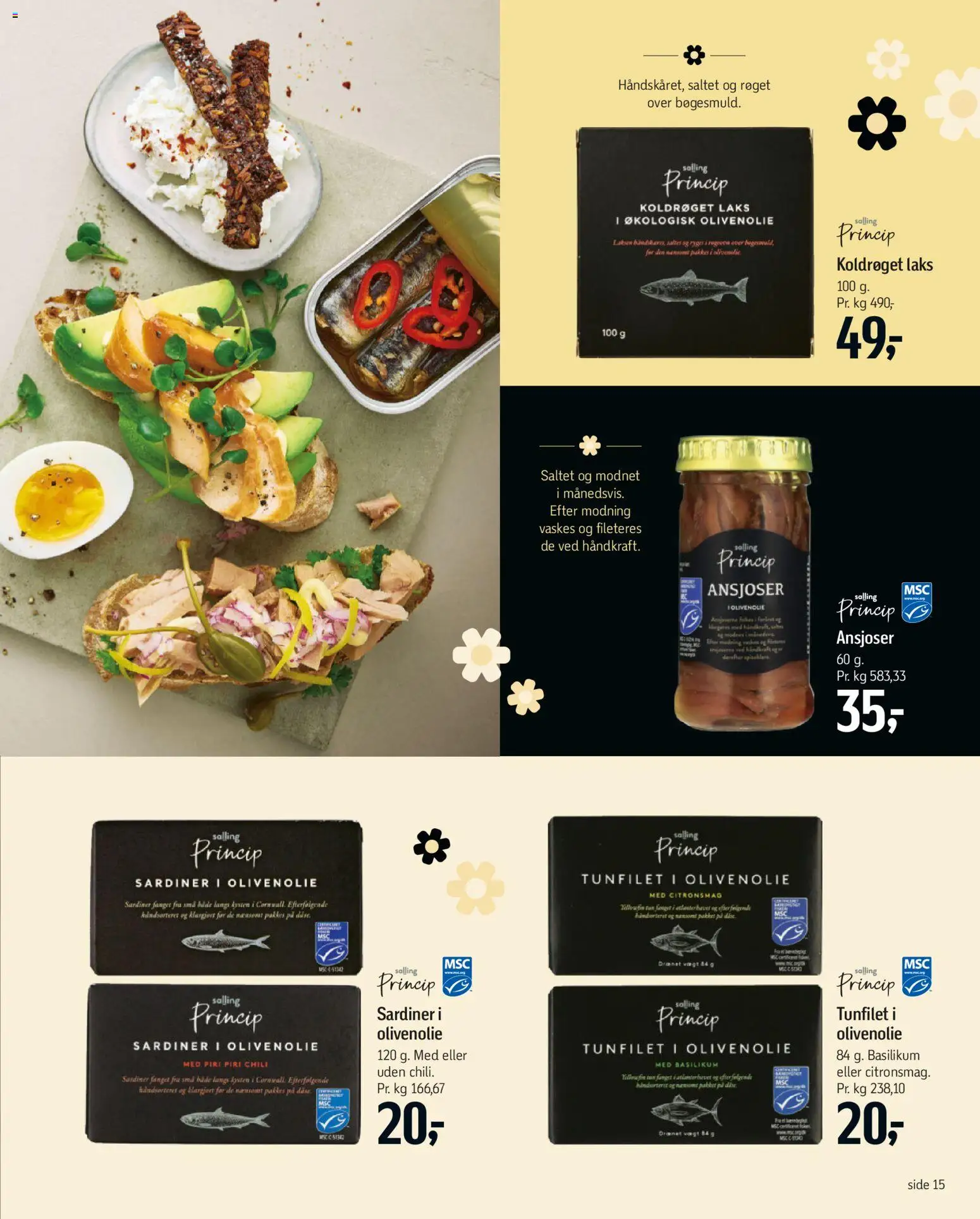 Føtex tilbudsavis – gyldig fra 20.03.2026 | Side: 23 | Produkter: Olivenolie, Ansjoser, Basilikum