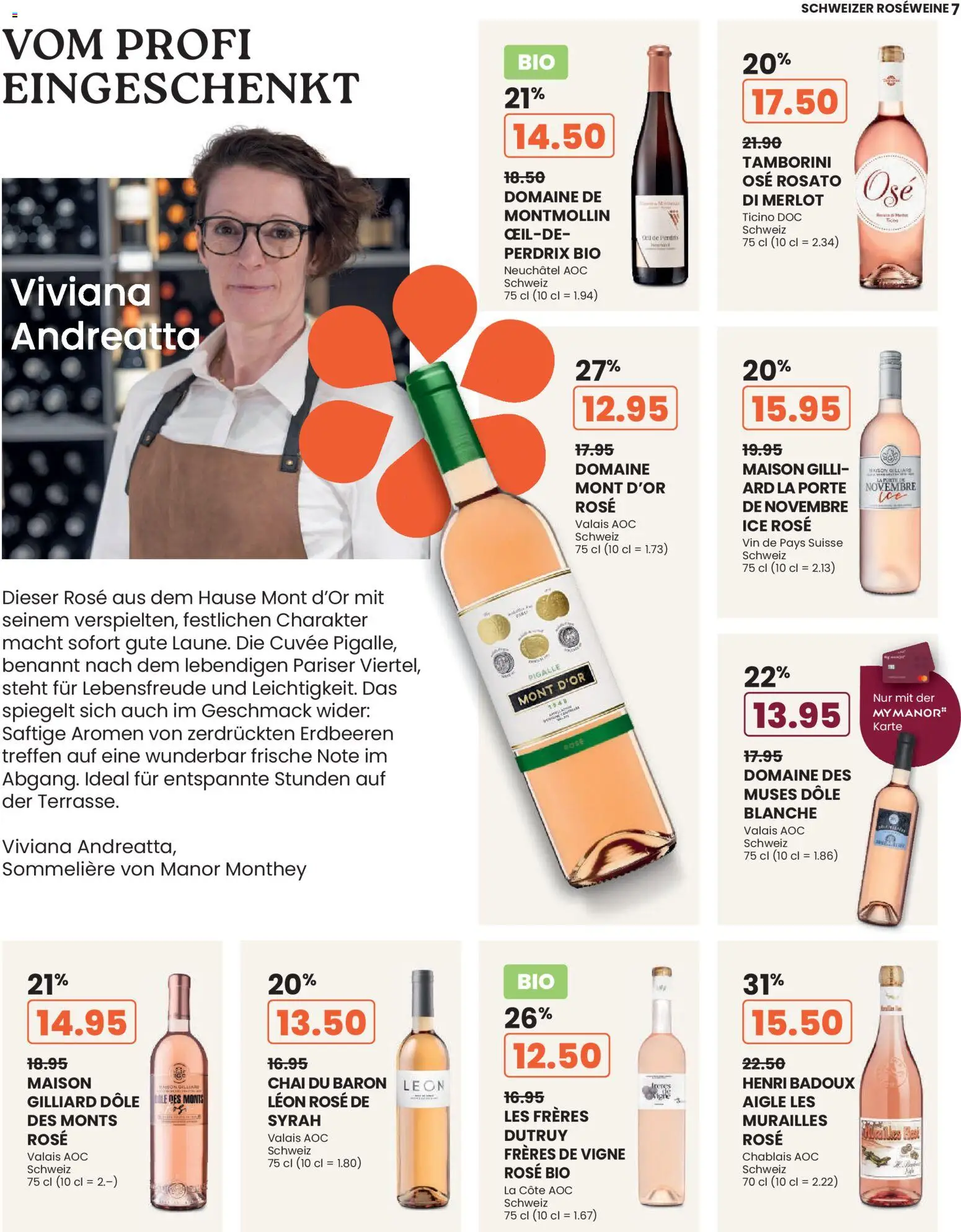 Manor aktionen  Wine – gültig ab 12.04.2026 | Seite: 7 | Produkte: Merlot, Erdbeeren