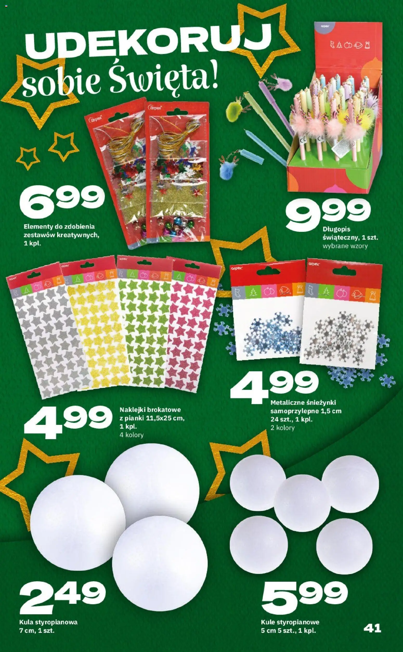 Twój Market Gazetka - Gwiazdka od 17.11.2025 | Strona: 41 | Produkty: Naklejki, Pianki