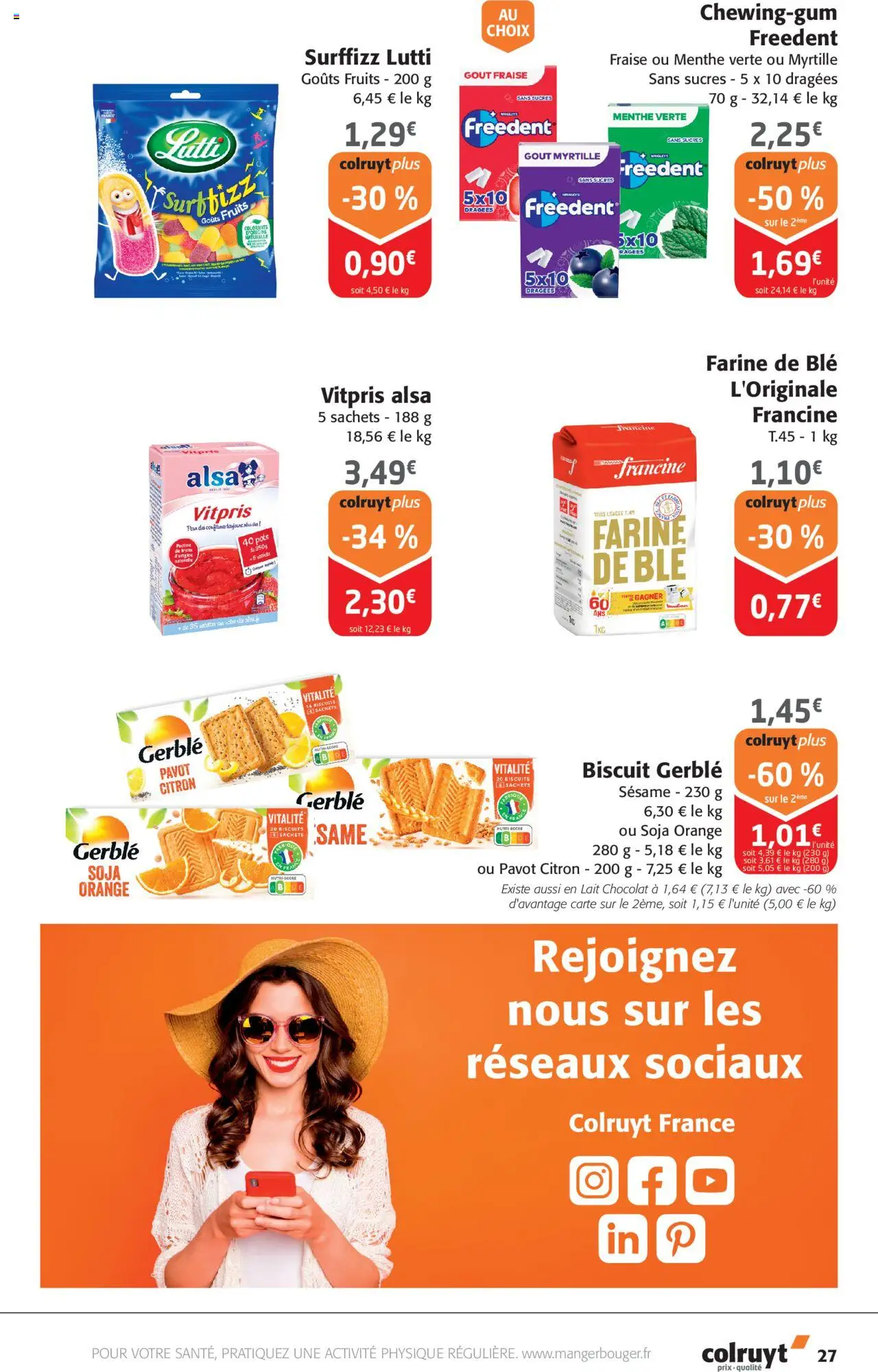  | Page: 27 | Produits: Farine de ble, Menthe, Dragées, Chocolat