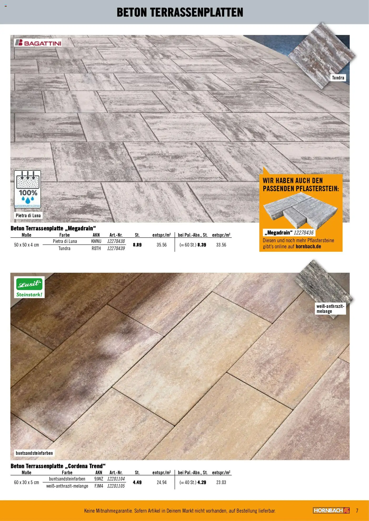 Hornbach Garten- & Terrassengestaltung – gültig ab 12.02.2026 | Seite: 7