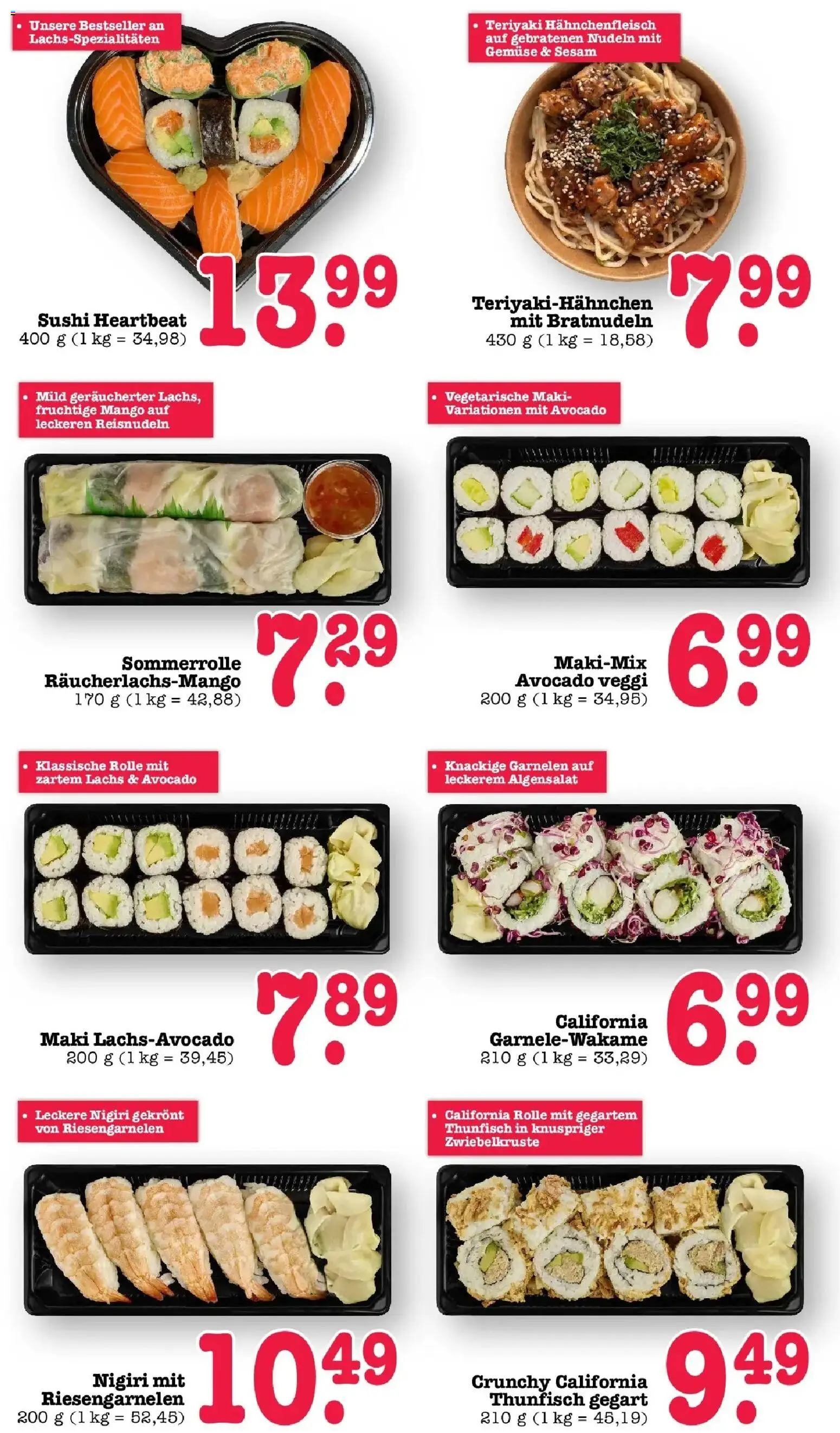 E center Prospekt Kuppenheim-Oberndorf	 – gültig ab 05.04.2026 | Seite: 20 | Produkte: Avocado, Lachs, Gemüse, Nudeln