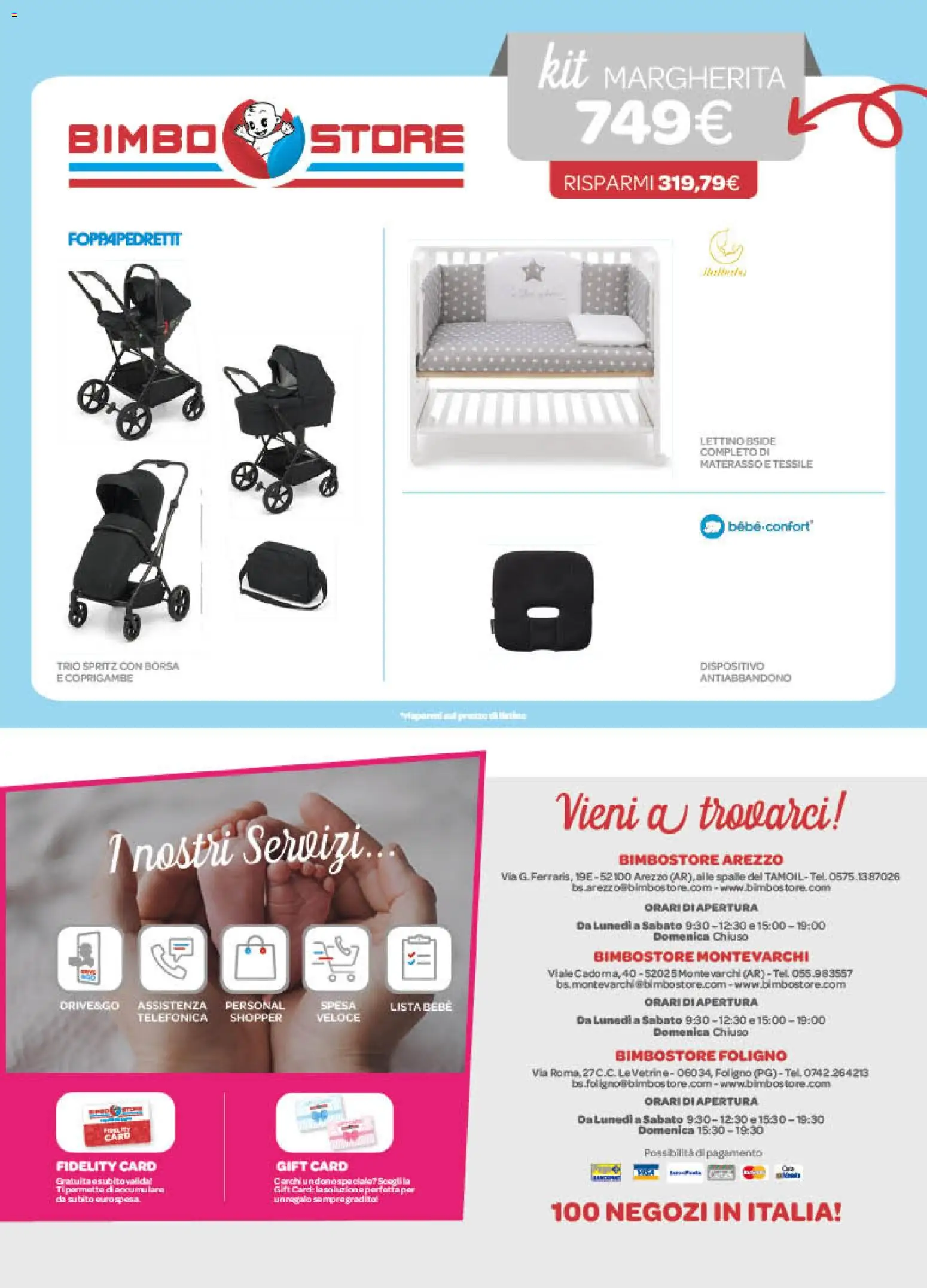 Volantino Bimbo store del 06.01.2026 | Pagina: 16 | Prodotti: Lettino, Borsa, Materasso