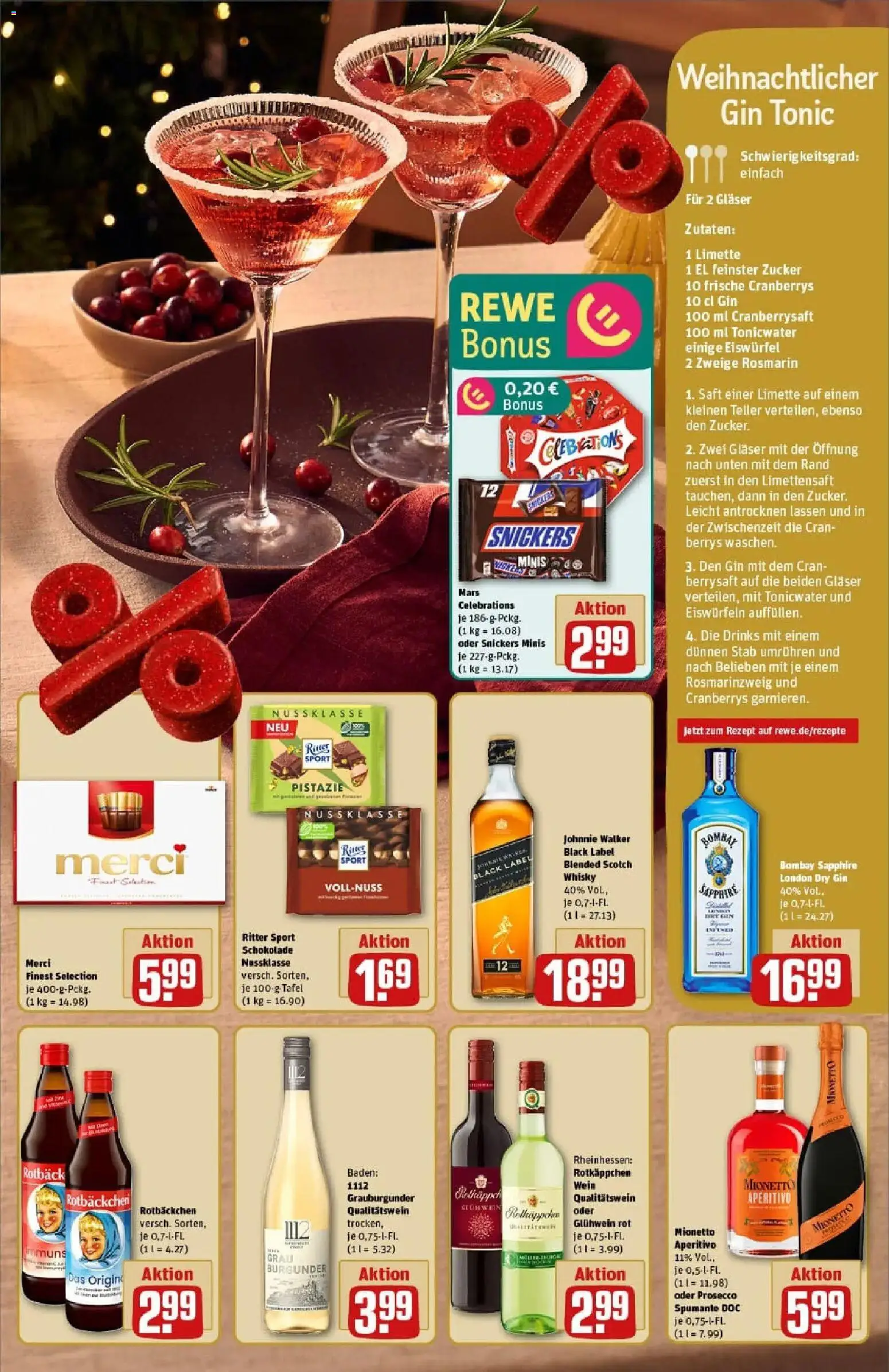 Rewe prospekt Hagen	 – gültig ab 07.12.2025 | Seite: 15 | Produkte: Merci, Celebrations, Snickers, Saft