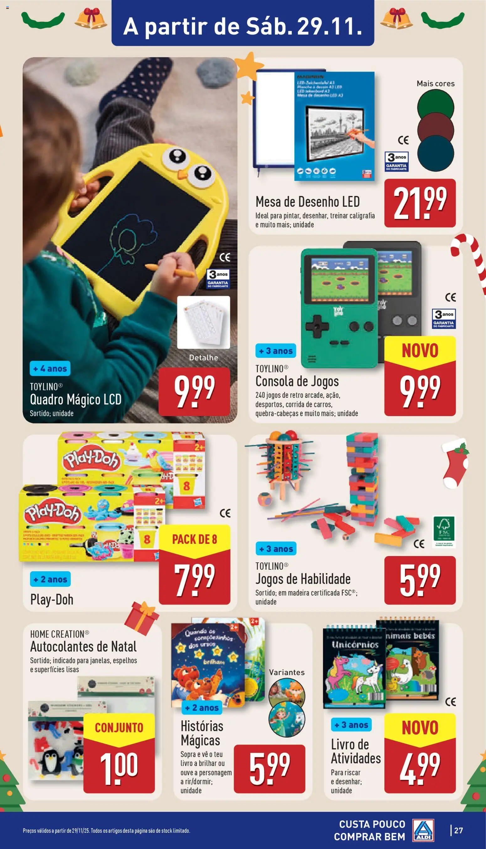 Aldi folheto │ válido de 24.11.2025 | Página: 27 | Produtos: Jogos, Quadro, Mesa