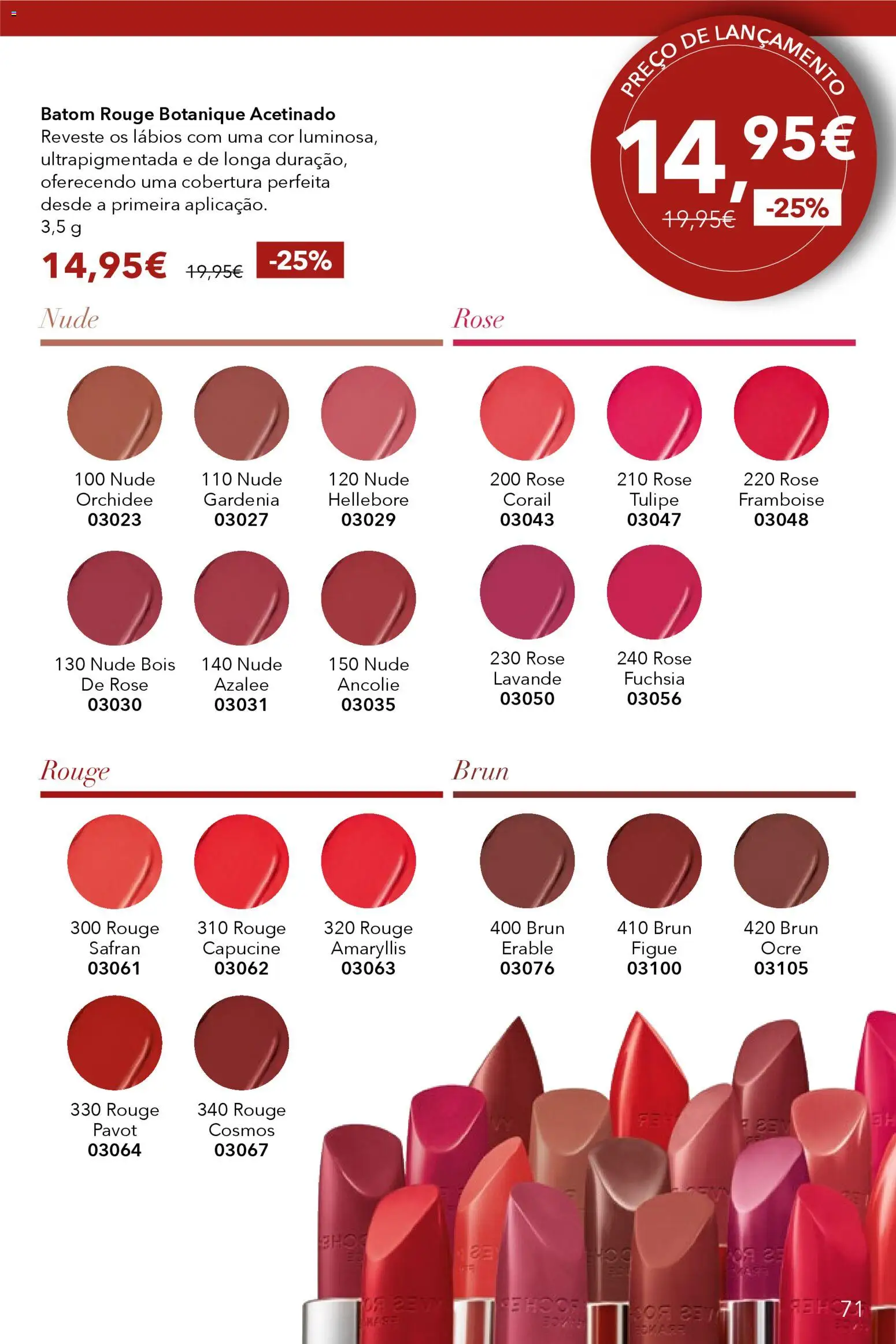 Yves Rocher catálogo 5 │ válido de 31.03.2026 | Página: 71 | Produtos: Batom