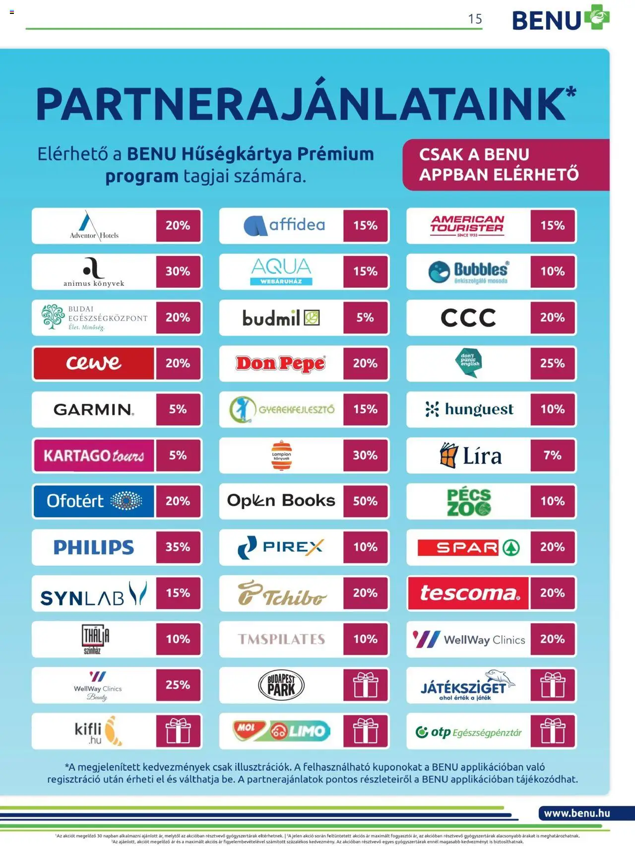 BENU Gyógyszertárak akciós ujság - amely érvényes a következő dátumtól: 01.07.2025 | Oldal: 15 | Termékek: Könyvek, Játék, Kifli