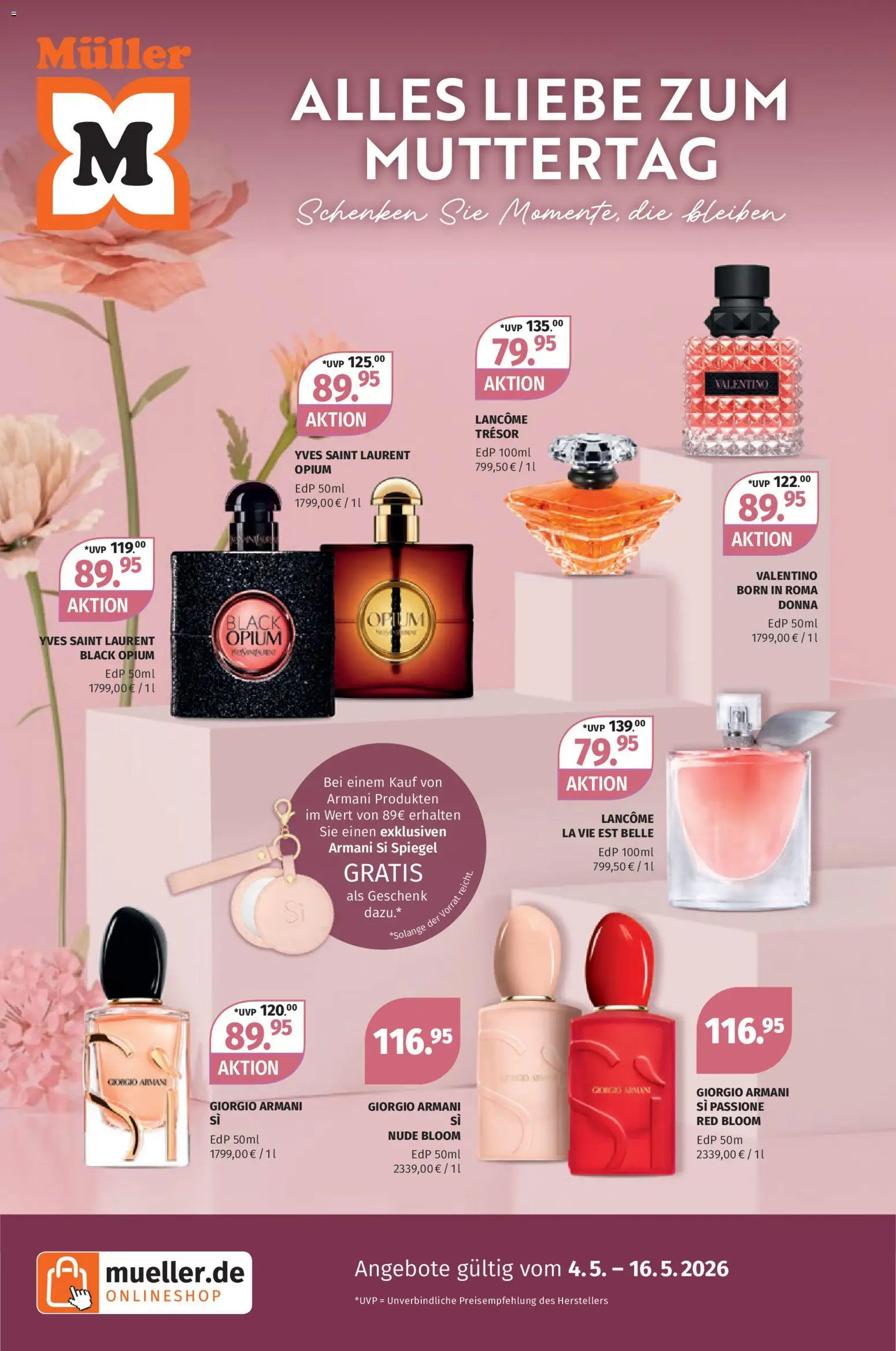 Müller Parfümerie-Highlights – gültig ab 27.04.2026 | Seite: 20 | Produkte: Spiegel
