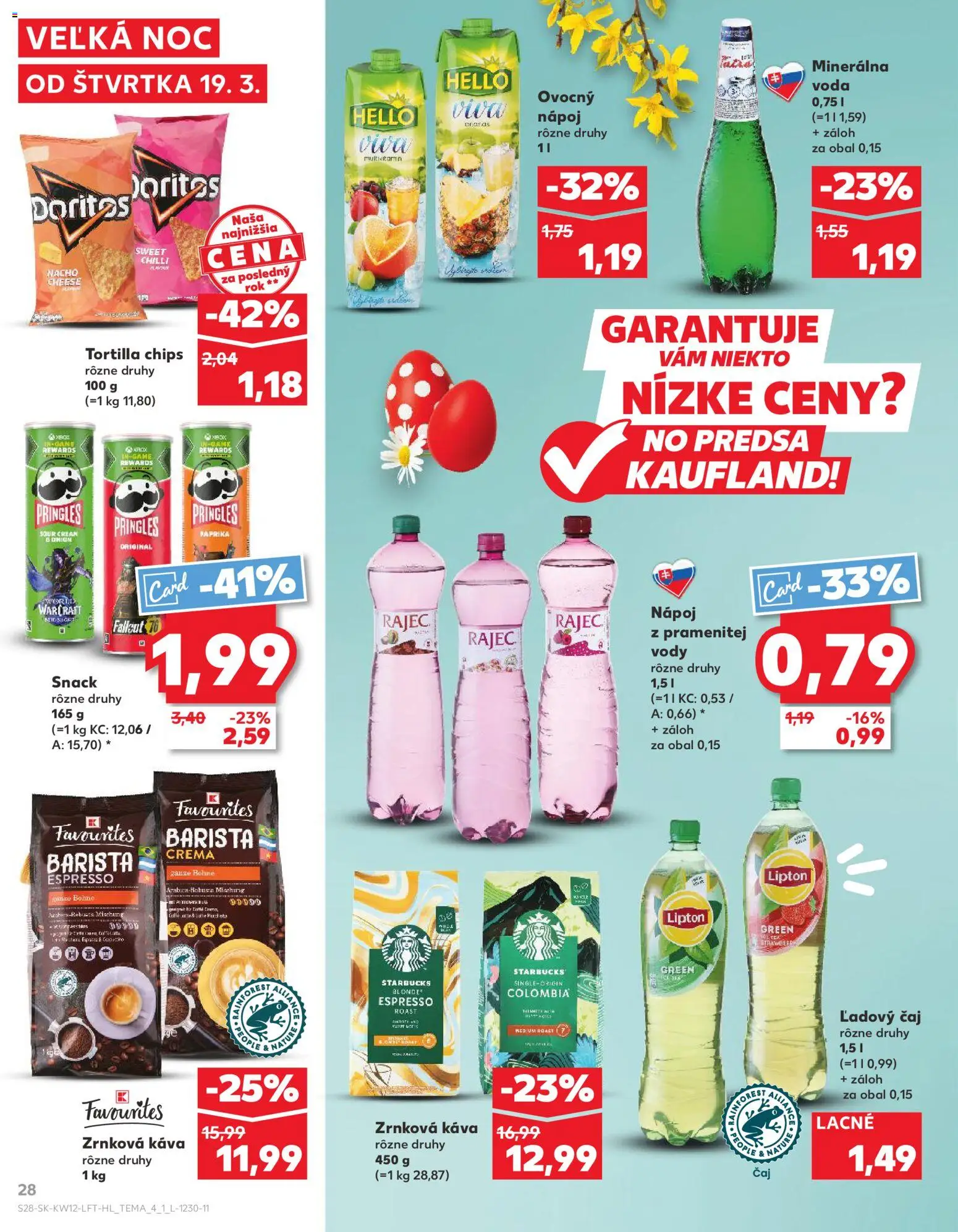 Nové Kaufland akcie – leták je platný od 19.03.2026 | Strana: 28 | Produkty: Paprika, Čaj, Chilli, Med