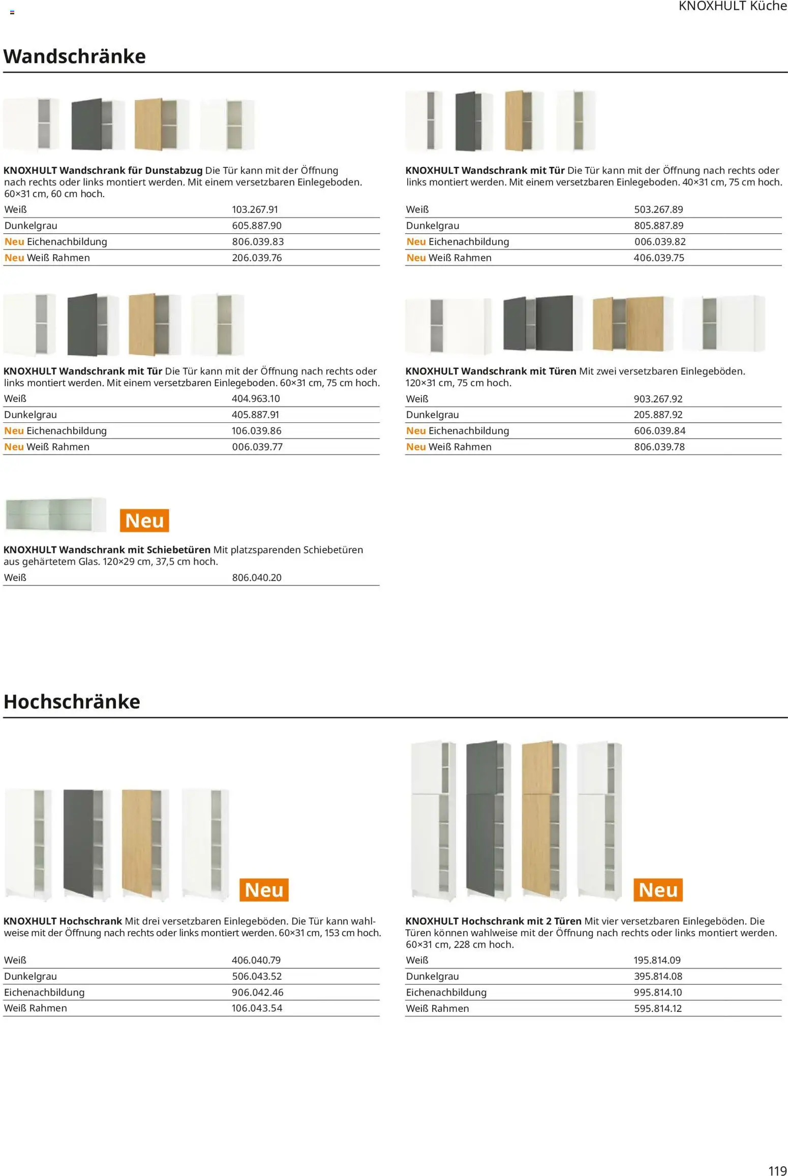 Ikea Küchen – gültig ab 30.09.2025 | Seite: 119 | Produkte: Küche, Tür, Hochschrank, Dunstabzug