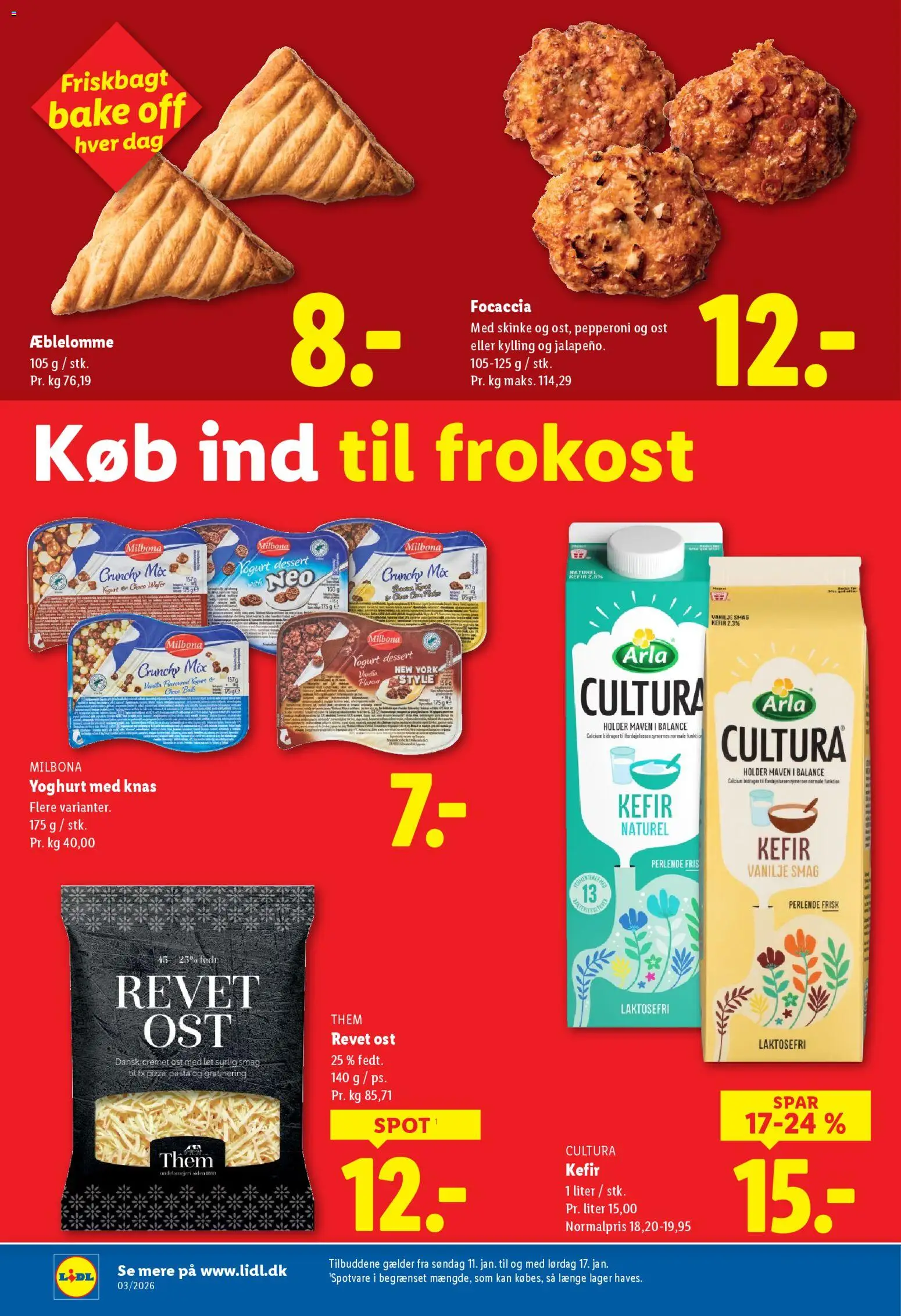 Lidl tilbudsavis – gyldig fra 11.01.2026 | Side: 21 | Produkter: Yoghurt, Skinke, Pasta, Vanilje