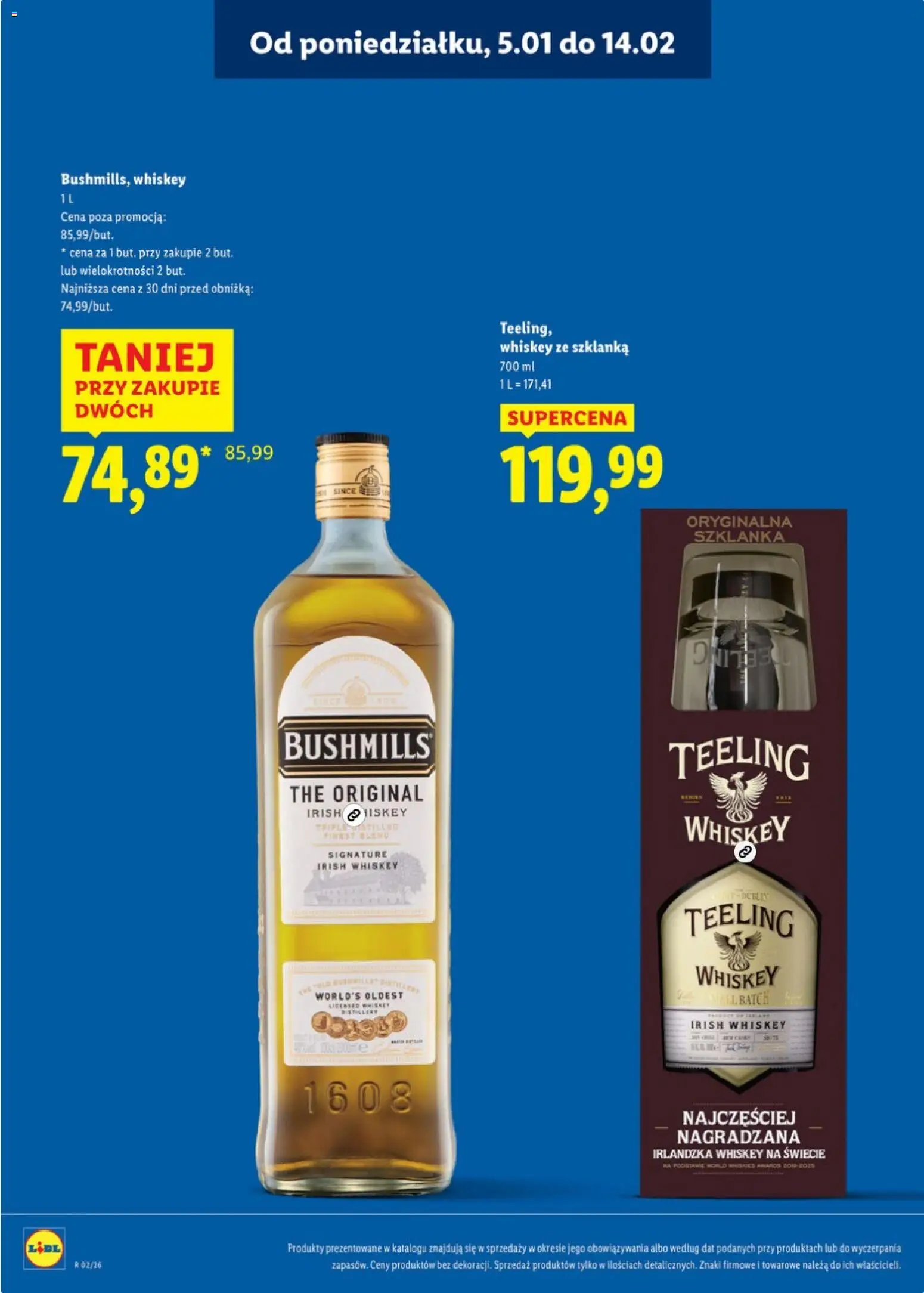 Lidl Katalog alkoholi mocnych od 05.01.2026 | Strona: 9 | Produkty: Szklanka