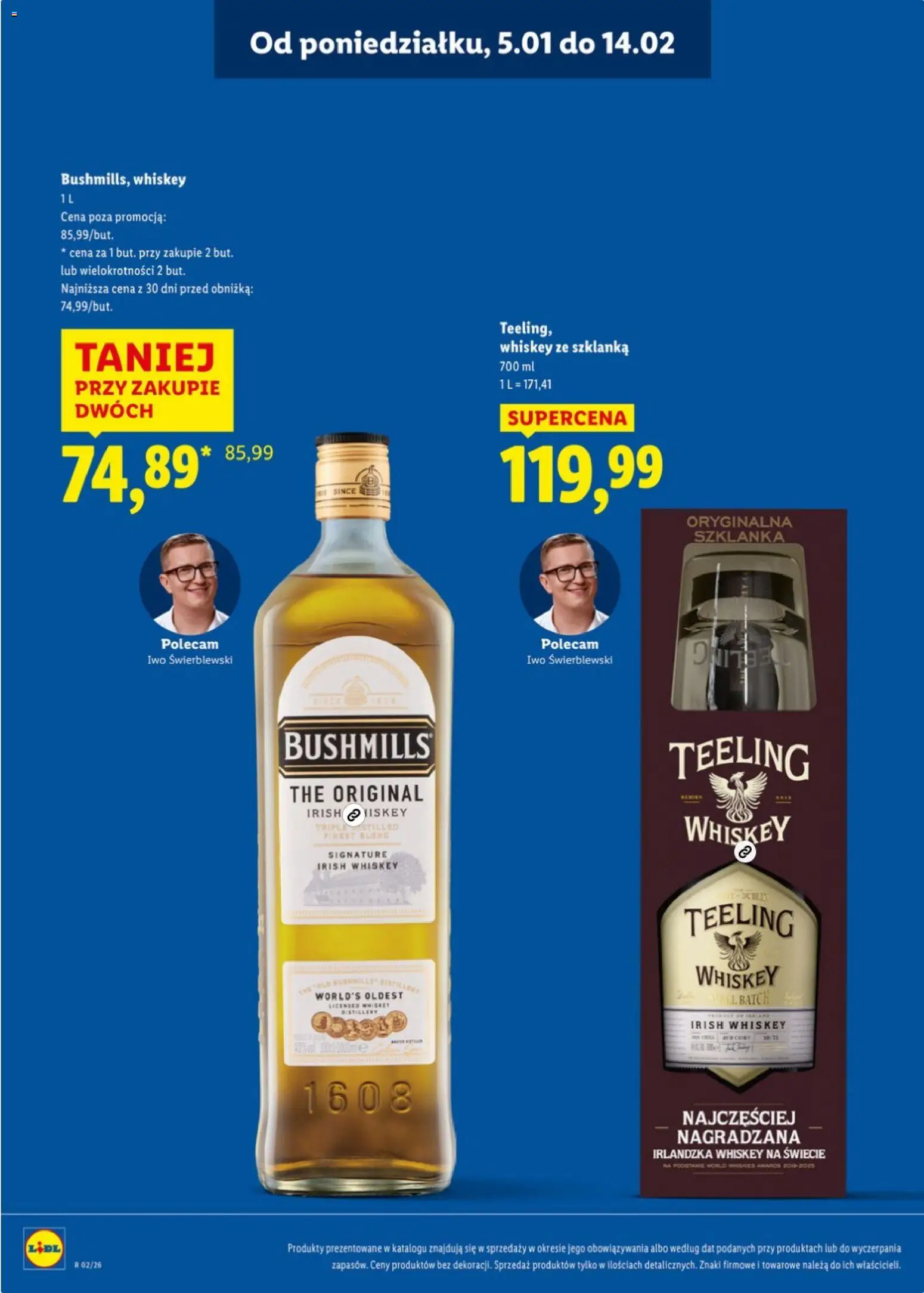 Lidl Katalog alkoholi mocnych od 05.01.2026 | Strona: 9 | Produkty: Szklanka