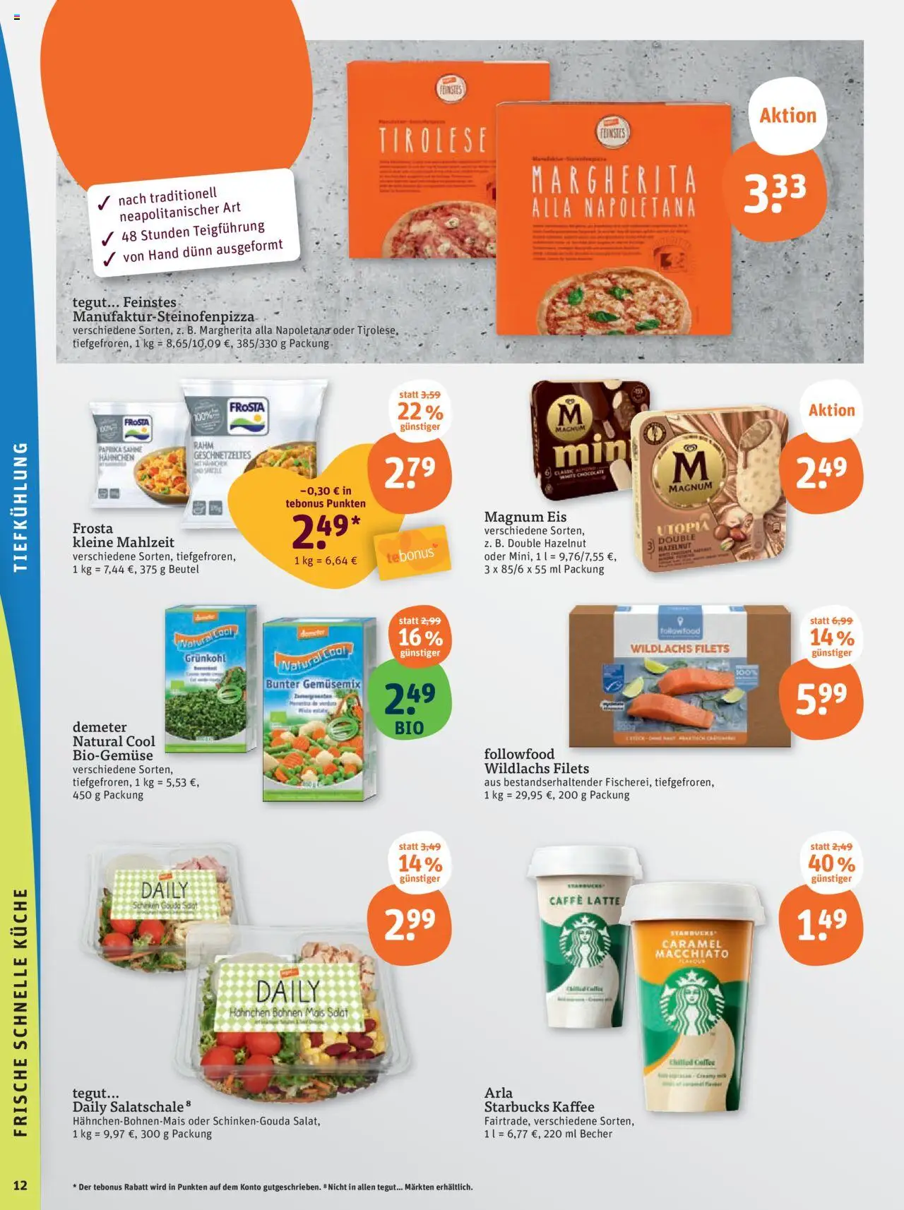 Tegut Prospekt – gültig ab 08.09.2025 | Seite: 14 | Produkte: Gouda, Küche, Frosta, Paprika