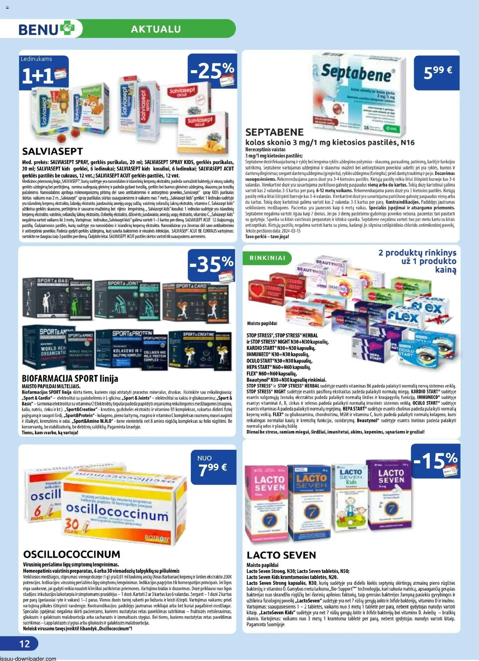 BENU akcijos nuo 01.03.2026 | Puslapis: 12