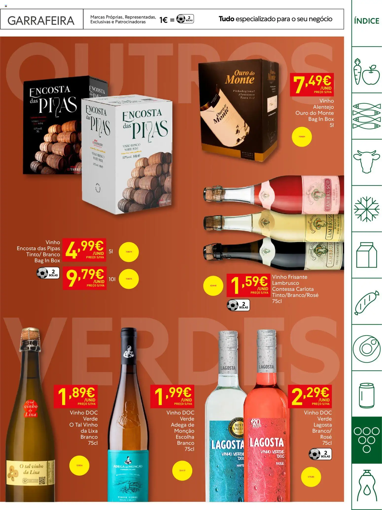 Recheio Horeca │ válido de 21.04.2026 | Página: 27 | Produtos: Lixa, Lagosta, Vinho