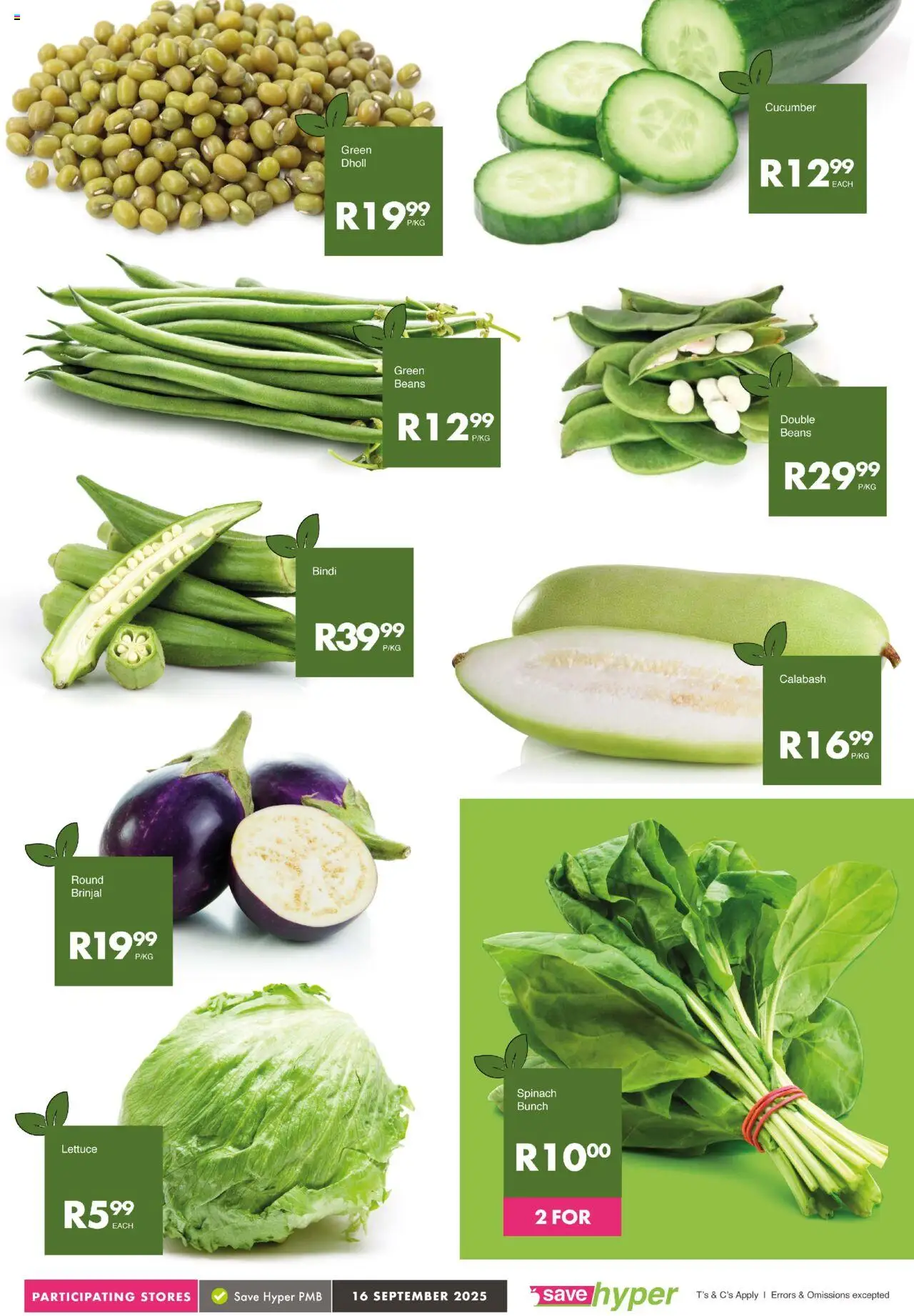 New Save catalogue – valid from 16.09.2025 | Page: 6 | Products: Beans, Lettuce