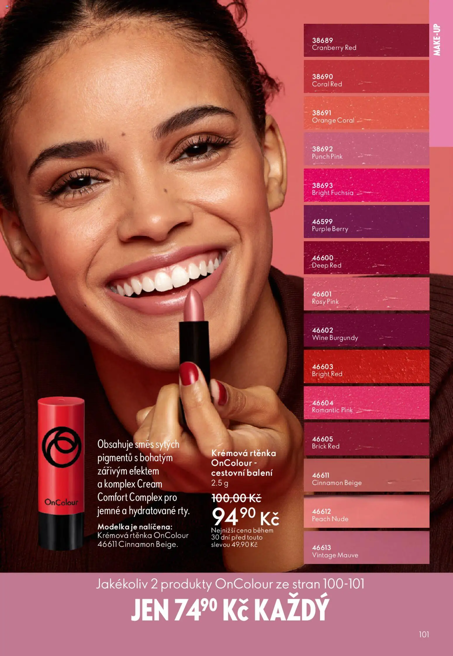 Oriflame katalog č. 05/2026 od 25.03.2026 | Strana: 101 | Produkty: Makeup, Rtěnka