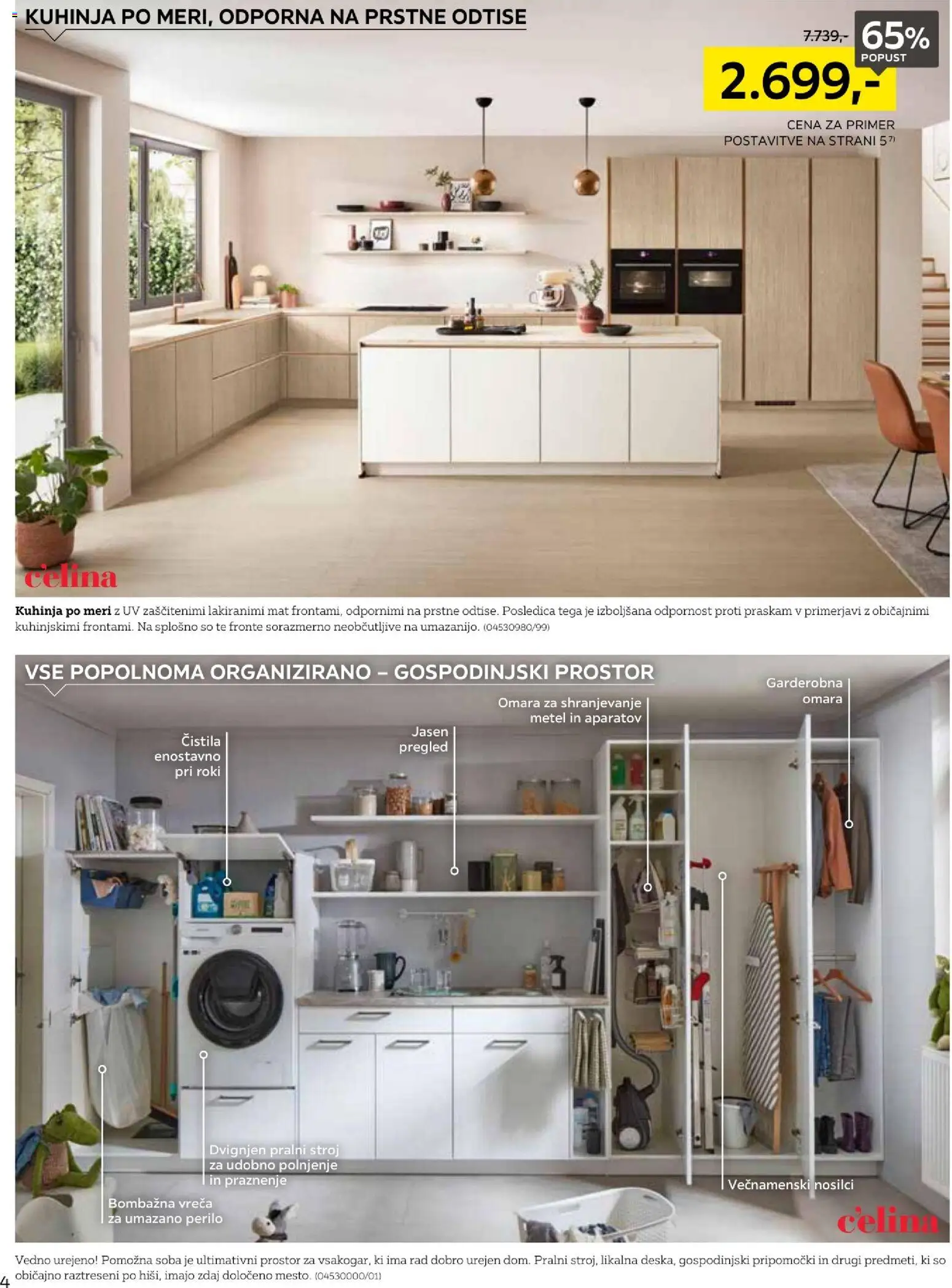Novi XXXL Lesnina katalog ponudbe – veljaven od 01.12.2025 | Stran: 4 | Izdelki: Čistila, Pralni stroj, Omara, Kuhinja