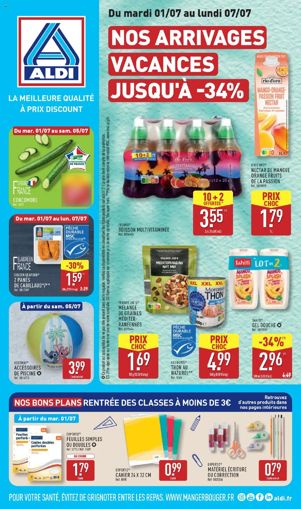  | Page: 1 | Produits: Concombre, Mangue, Pêche, Notebook