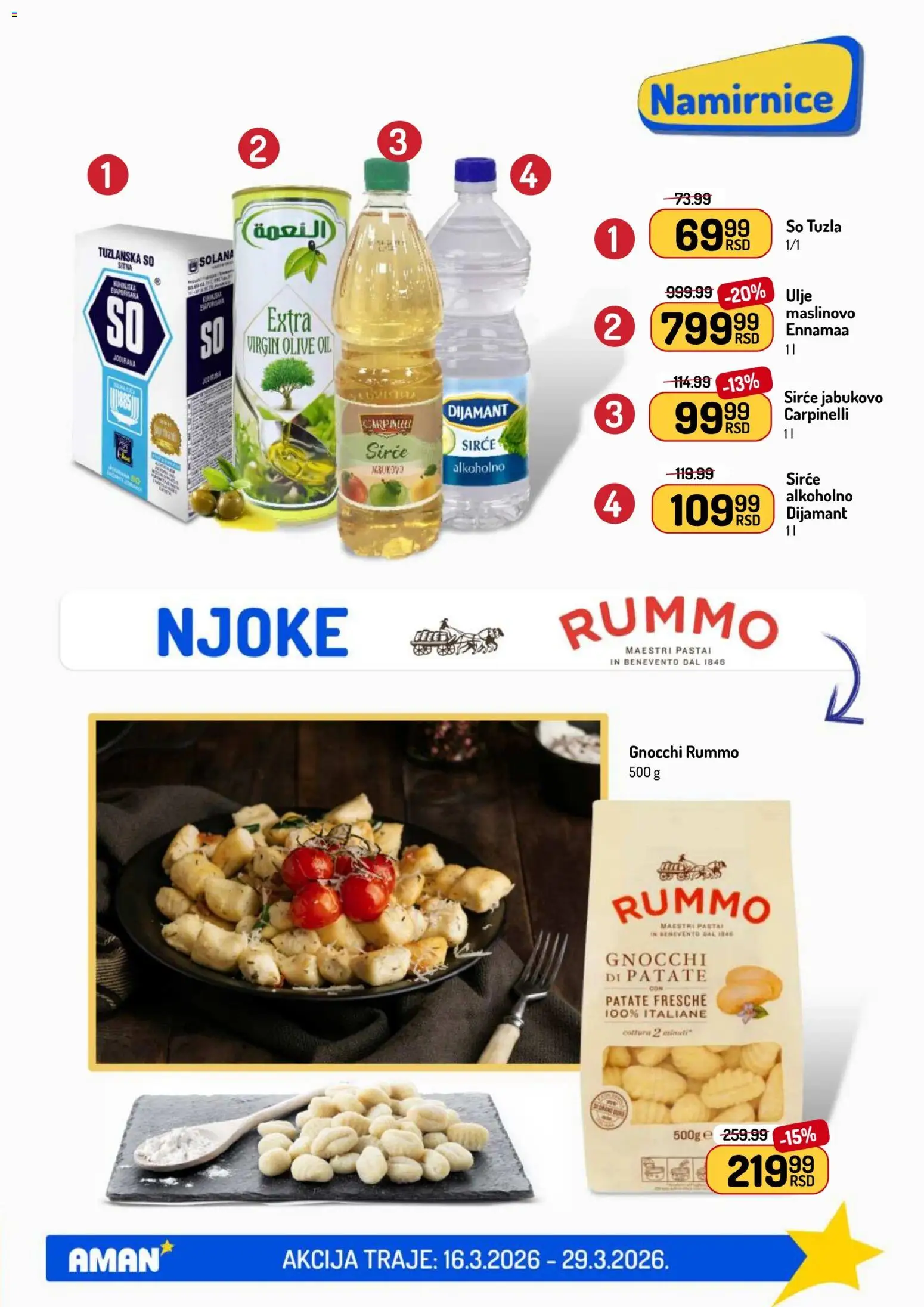 Aman katalog - važi od 16.03.2026 | Strana: 27 | Proizvode: So, Njoke, Ulje, Sirće
