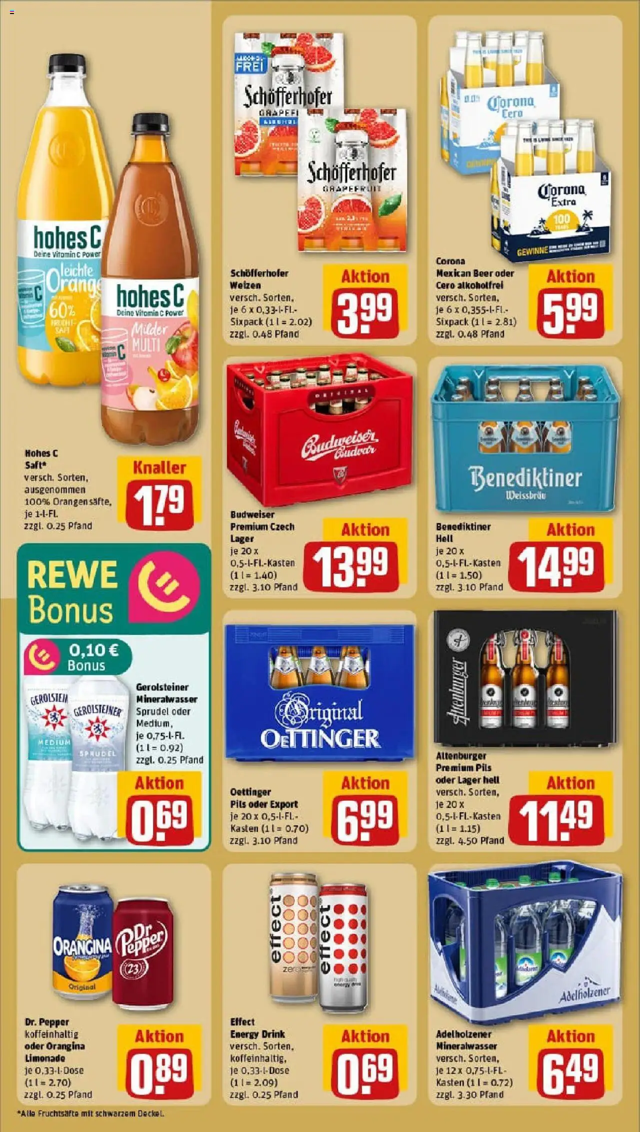 Rewe prospekt Potsdam / Zentrum Ost	 - gültig ab dem 06.07.2025 | Seite: 20 | Produkte: Energy, Oettinger, Grapefruit, Hohes c