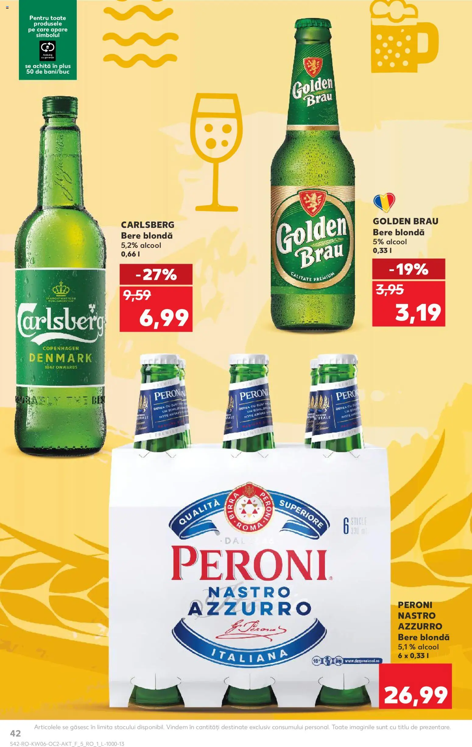 Noul catalog Kaufland – valabil de la 04.02.2026 | Pagină: 42 | Produse: Atıştırmalık, Bere