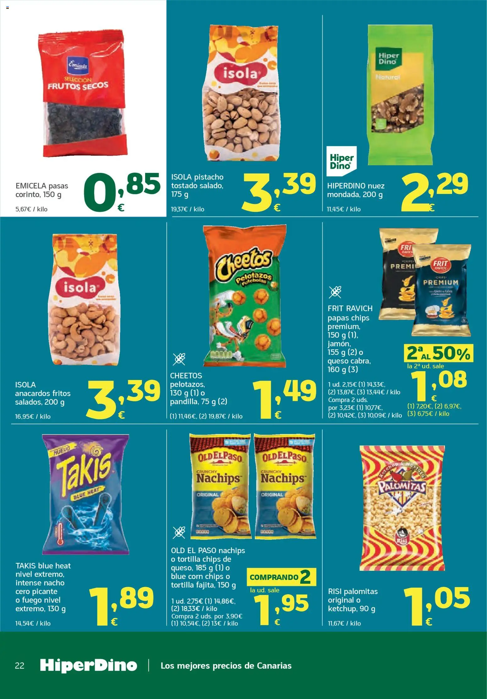 HiperDino folleto │ válido desde el 24.03.2026 | Página: 22 | Productos: Queso, Frutos secos
