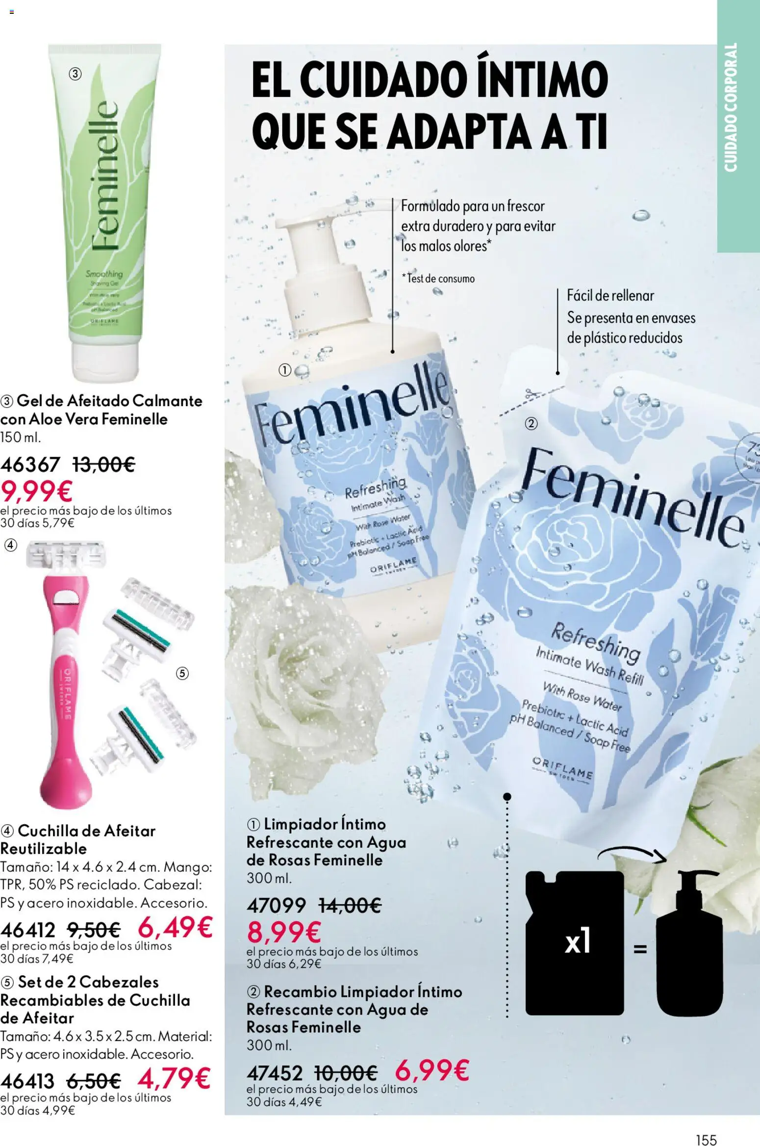 Oriflame - Catálogo Campaña 16 │ válido desde el 19.11.2025 | Página: 155 | Productos: Limpiador íntimo, Ρούτερ