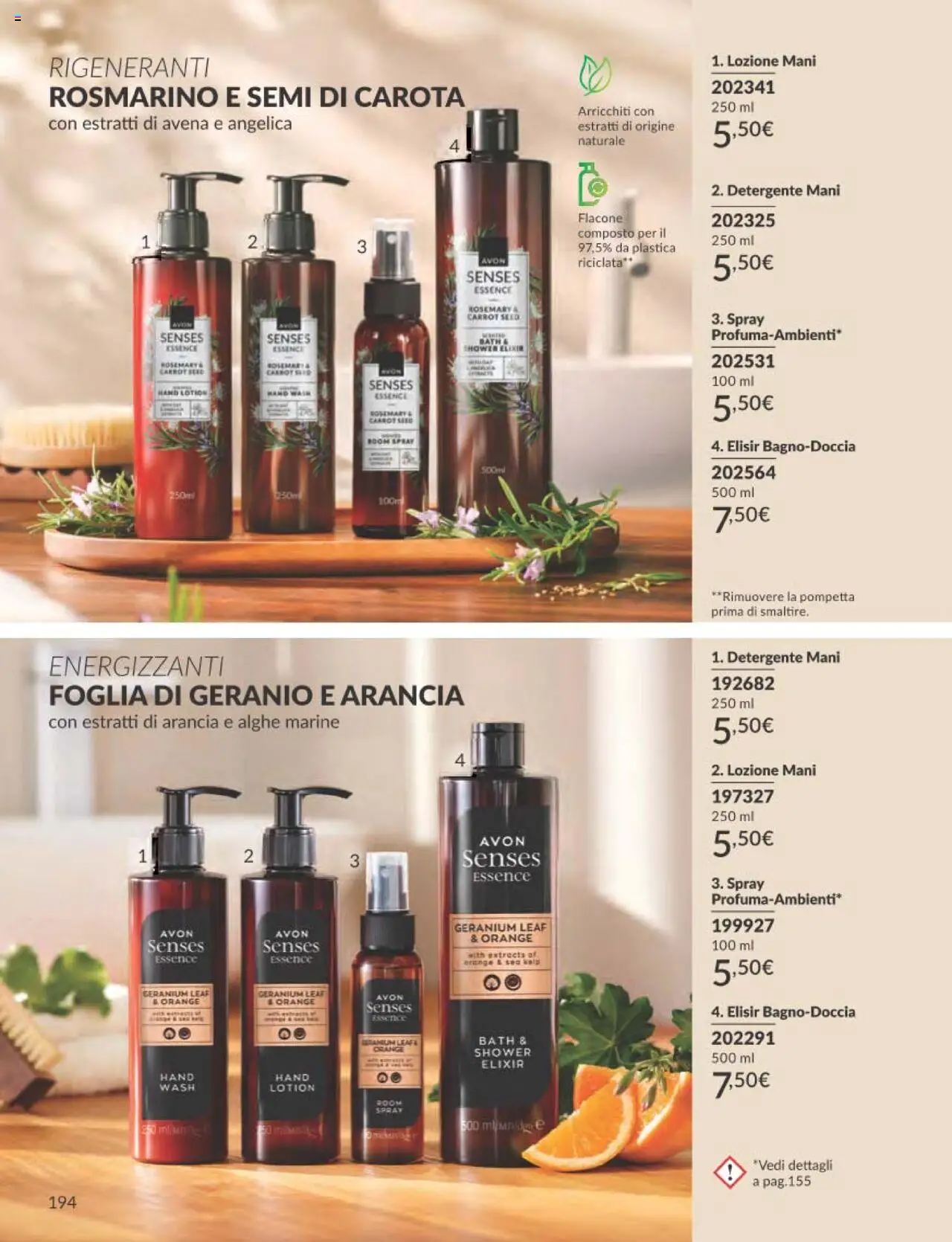 Volantino Avon del 01.09.2025 | Pagina: 194 | Prodotti: Rosmarino, Detergente, Carota, Arancia