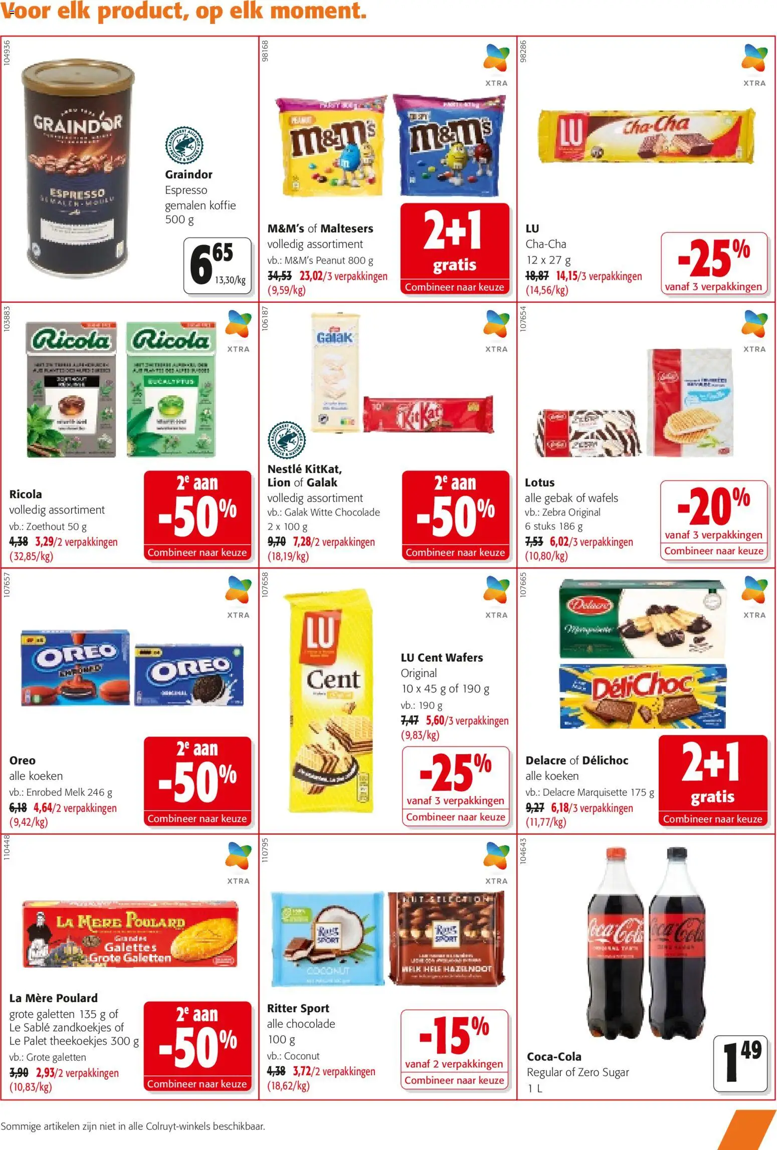 {H1} | Pagina: 7 | Producten: Theekoekjes, Oreo, La, Koffie