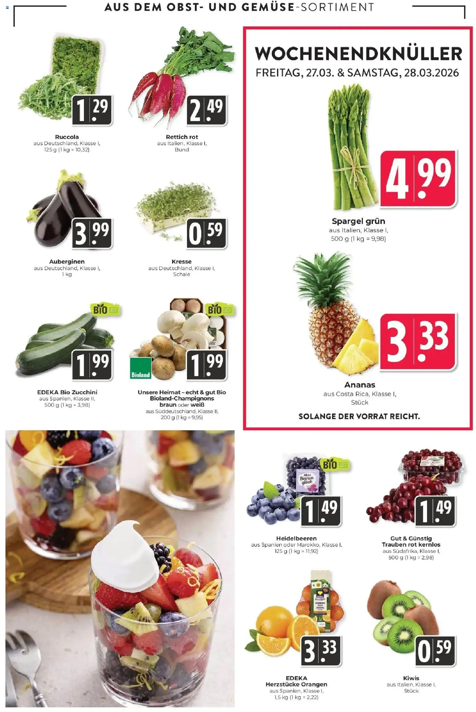 Angebote – gültig ab 23.03.2026 | Seite: 7 | Produkte: Orangen, Spargel, Heidelbeeren, Kiwi