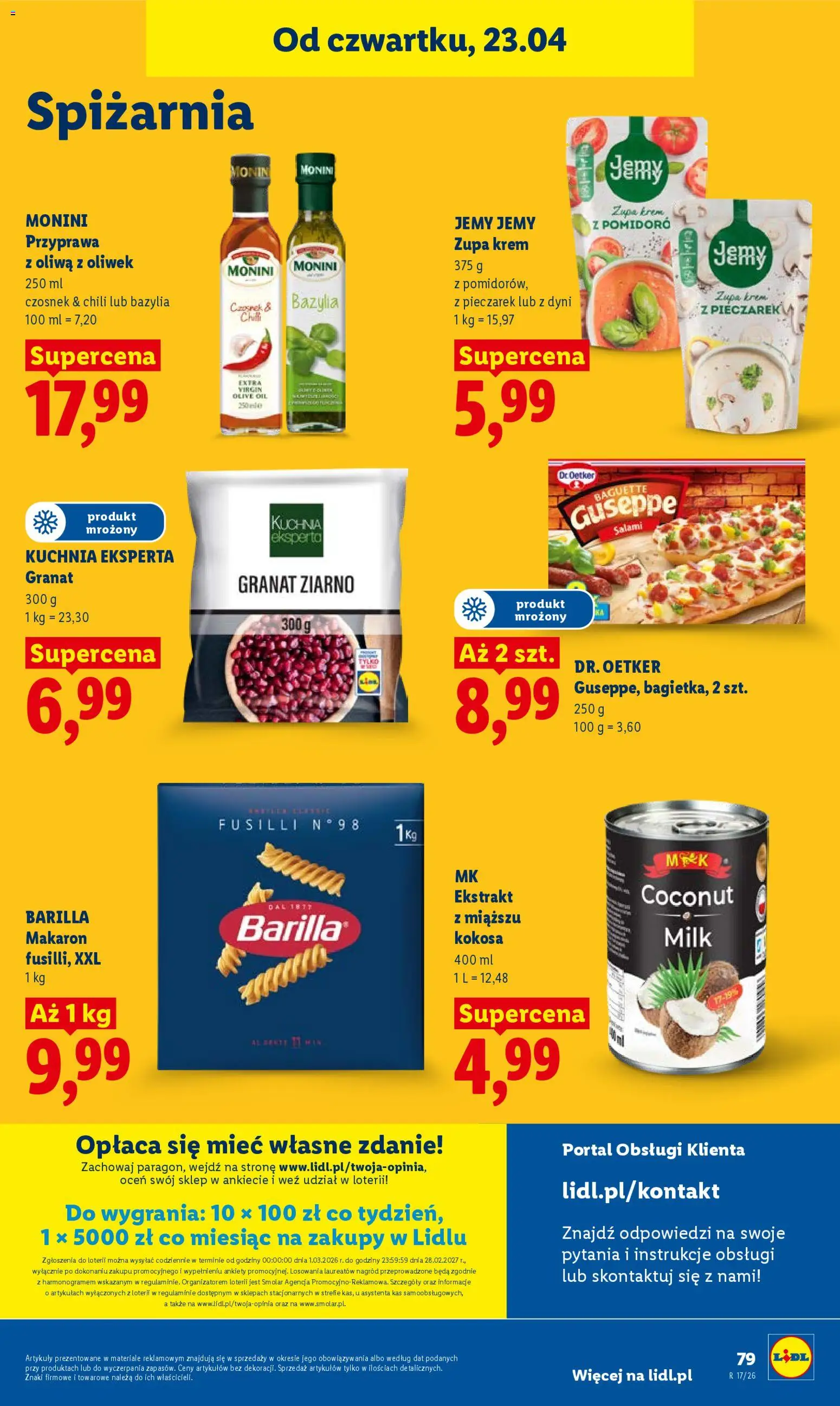 Lidl Polsko leták od 23.04.2026 | Strana: 79 | Produkty: Monin, Krém