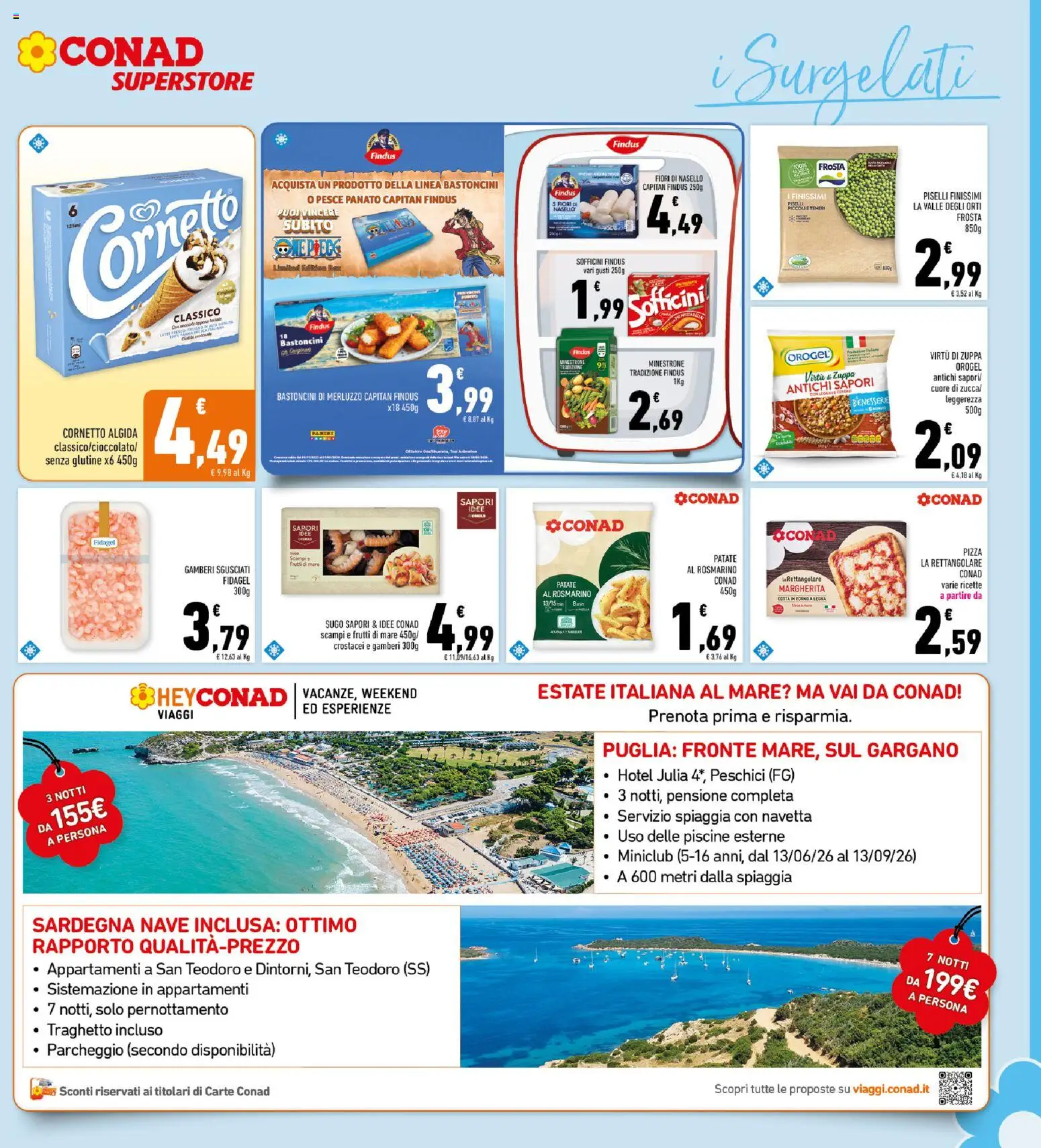 Volantino Conad del 11.03.2026 | Pagina: 17 | Prodotti: Rosmarino, Pesce, Cornetto, Frutti di mare